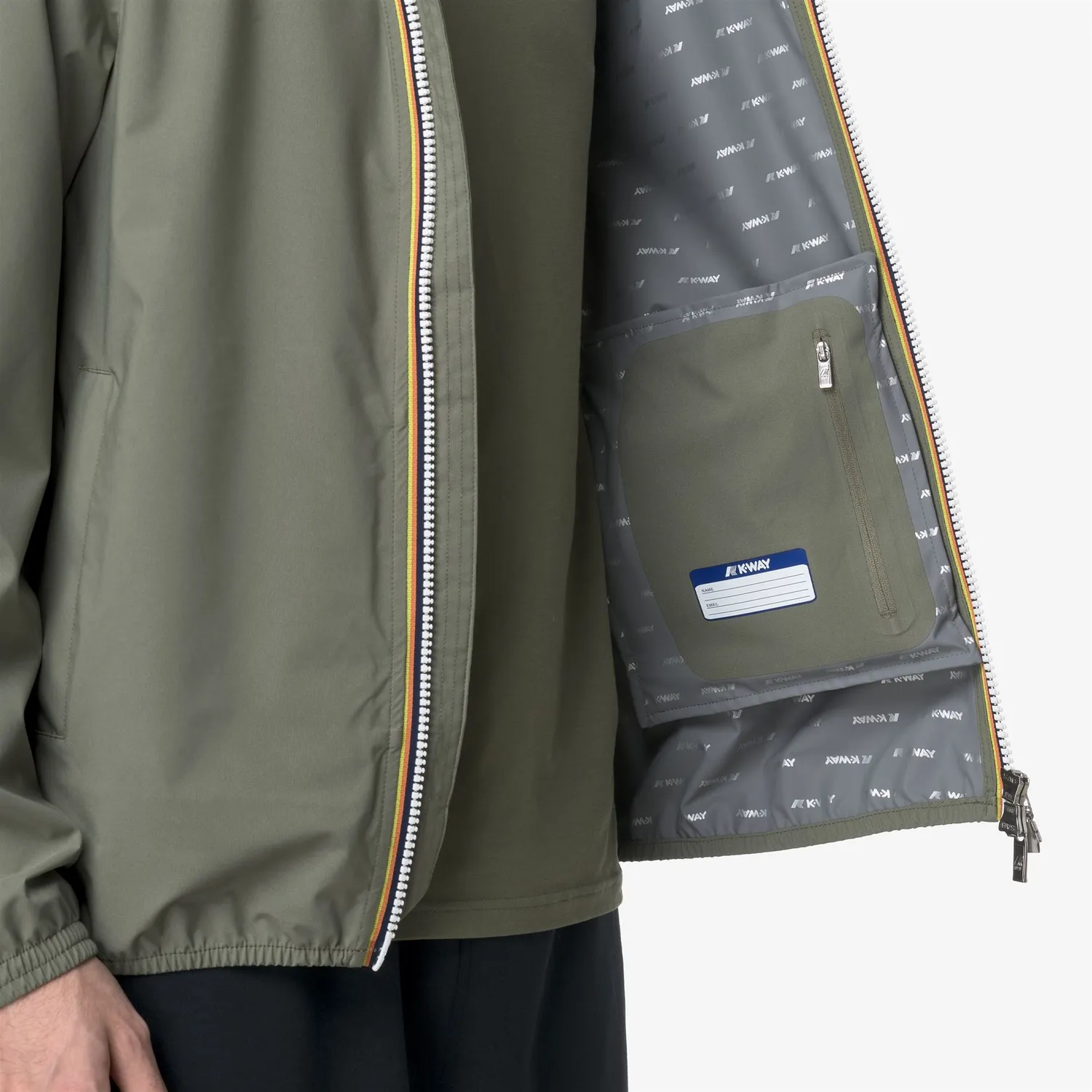 K-Way Jack Stretch Dot geaca barbati verde lichen 10000mm