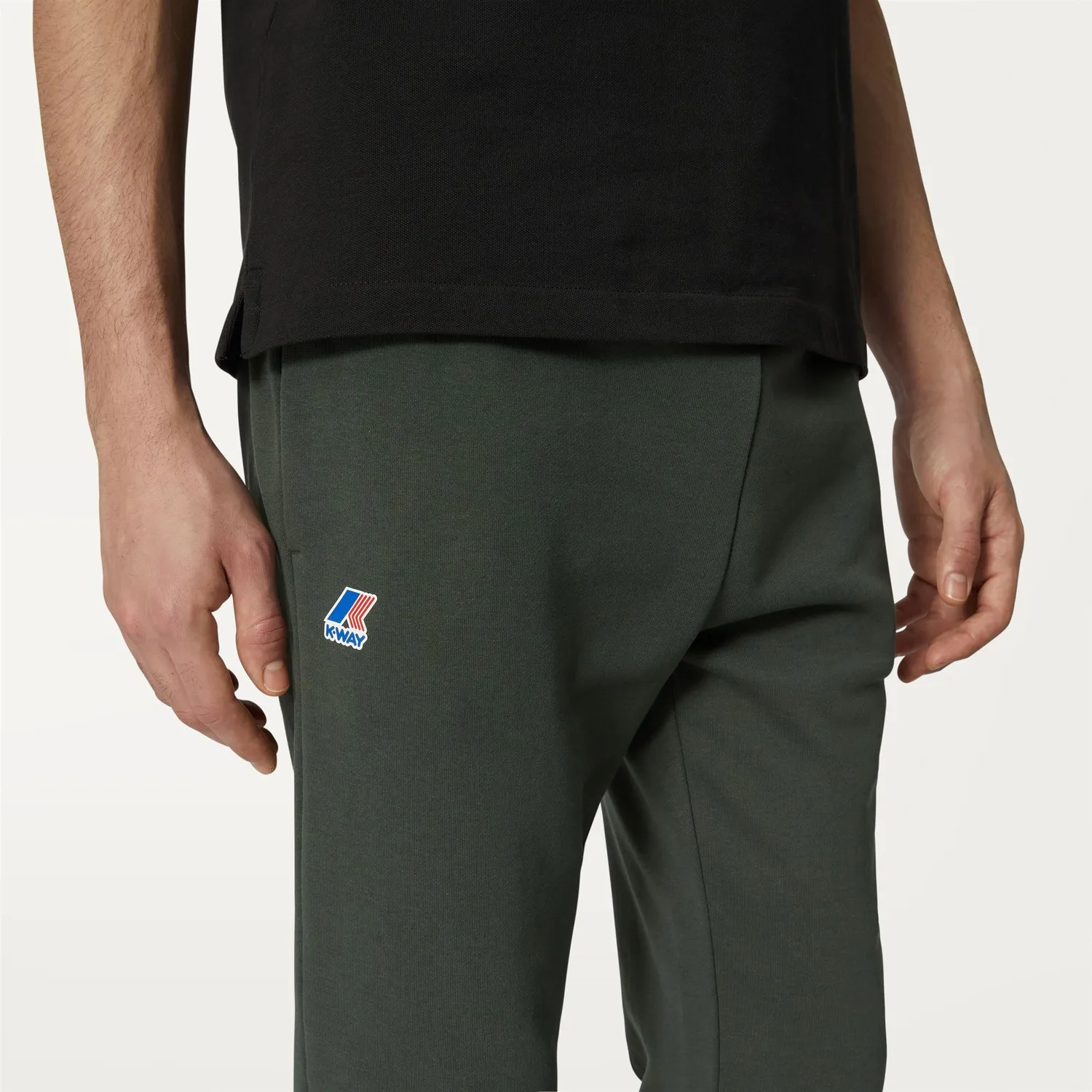 K-Way Bishop pantaloni sport Green Blackish slim