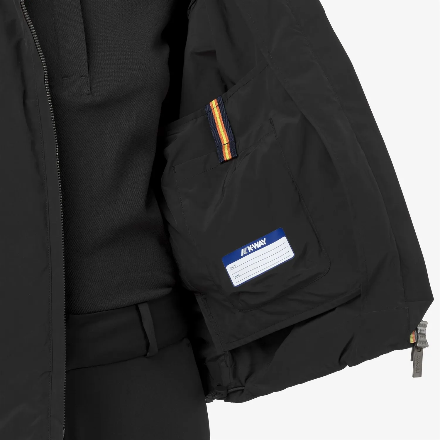 K-Way Jordin geaca dama neagra scurta impermeabila