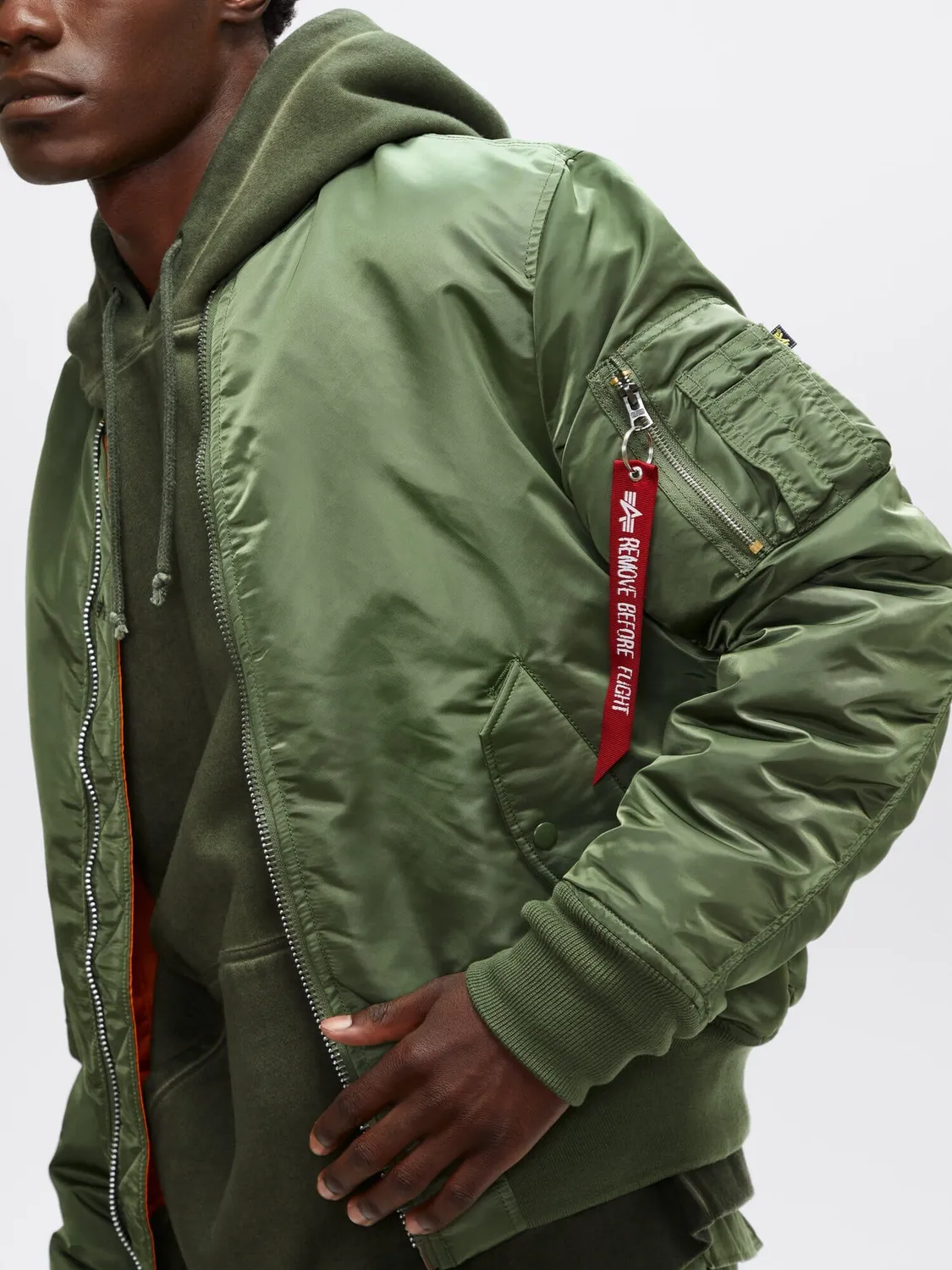 Alpha Industries MA-1 Slim Fit geacă bomber neagră reversibilă