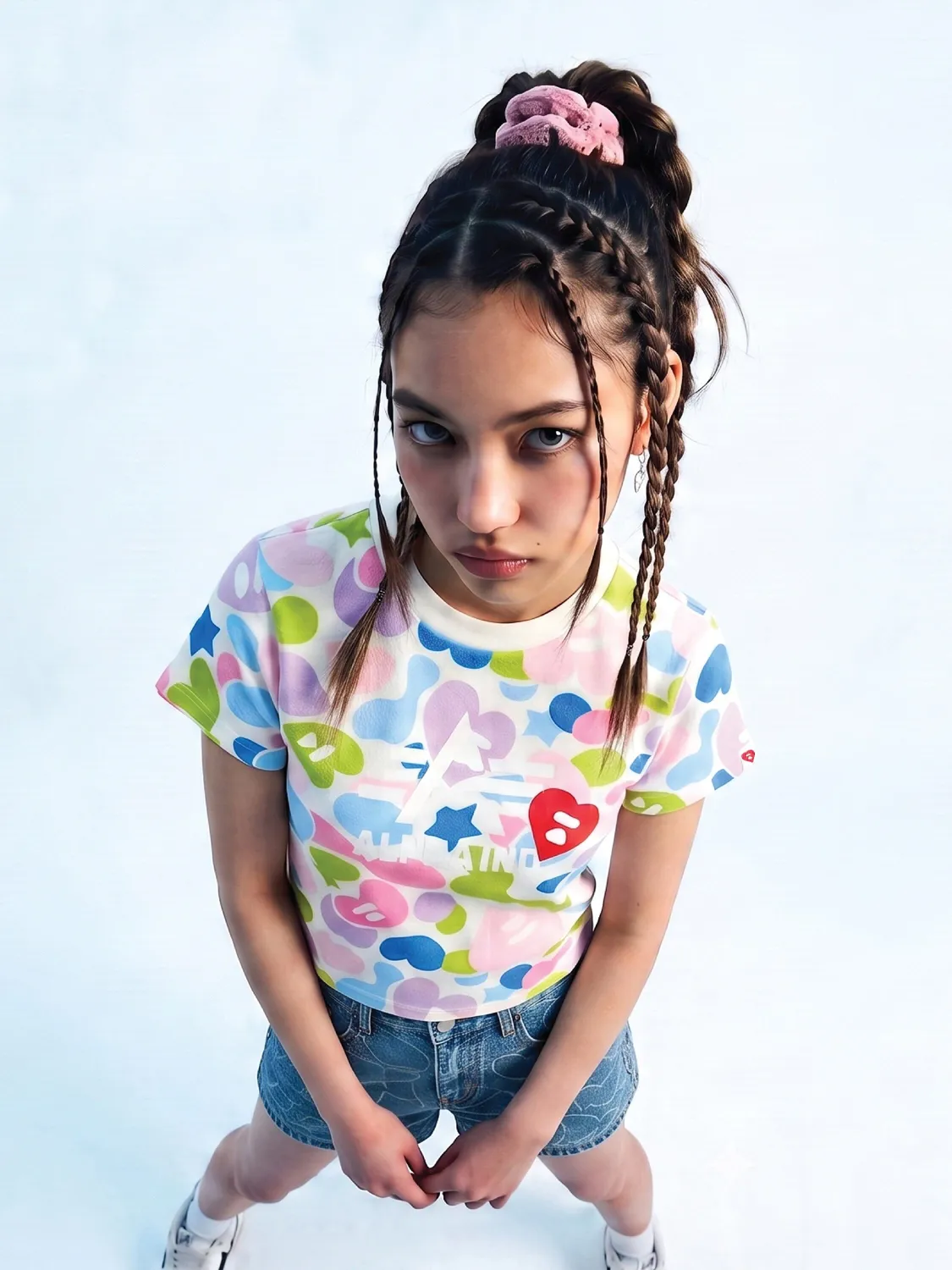 Alpha Industries APEE tricou camo dama crop