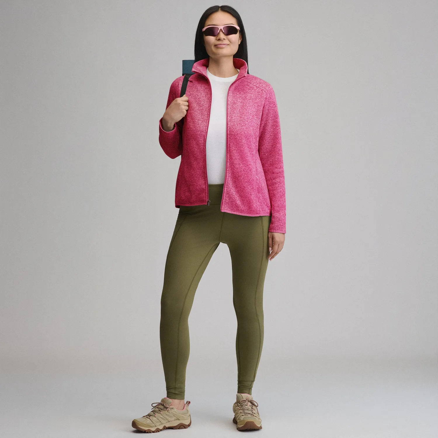 Eddie Bauer Radiator 2.0 geaca fleece gri deschis calduroasa