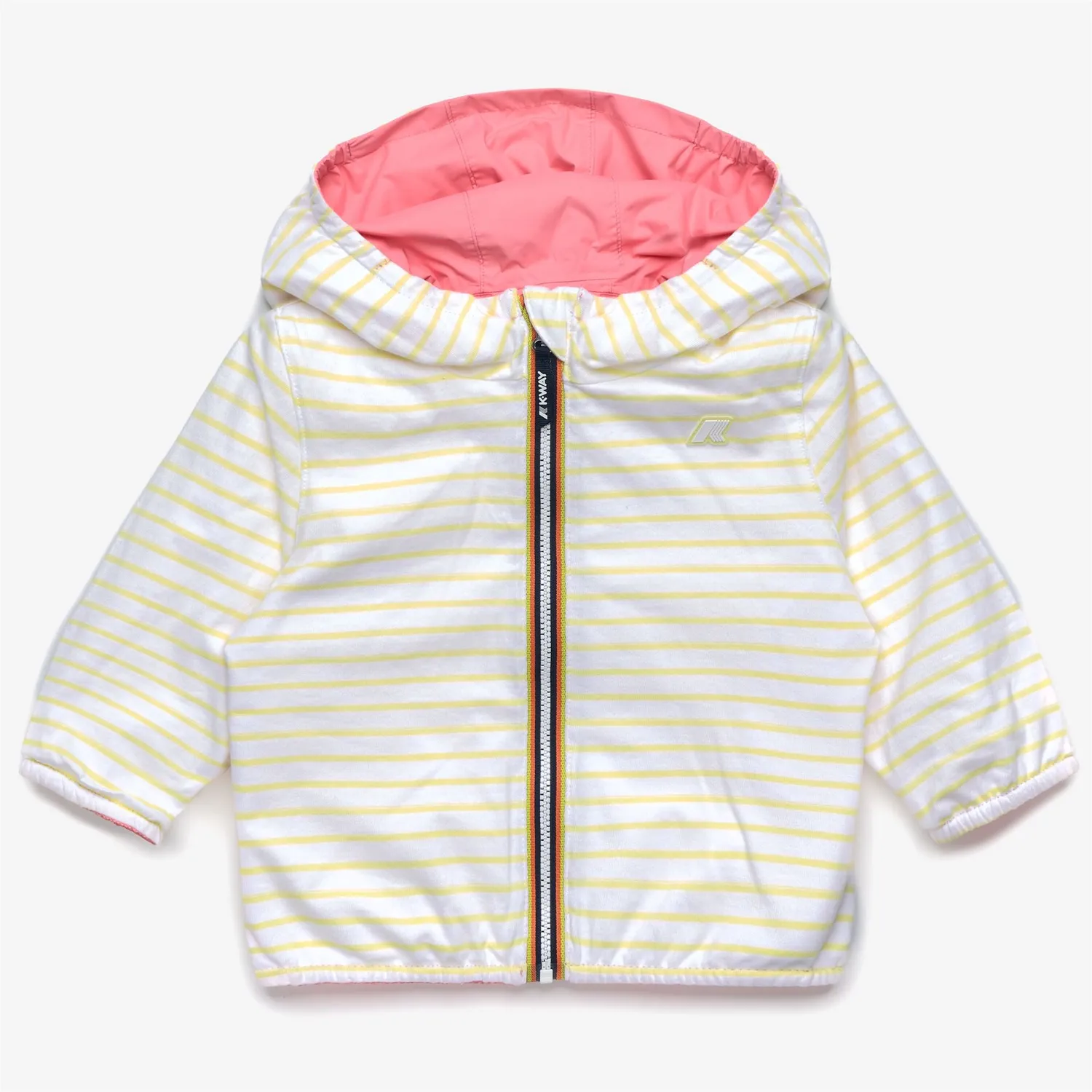 K-Way Jake Plus.2 Jersey Double geacă bebe roz reversibilă