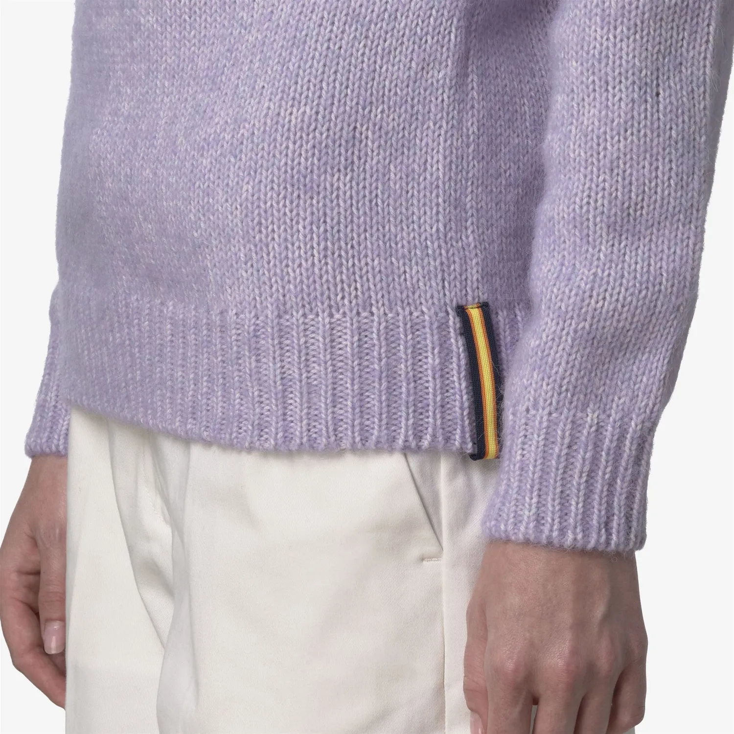 K-Way Terry pulover dama violet-off white alpaca