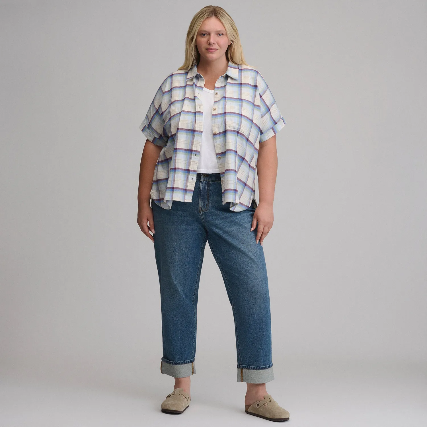 Eddie Bauer Field Flex Flannel cămașă mânecă scurtă Ice