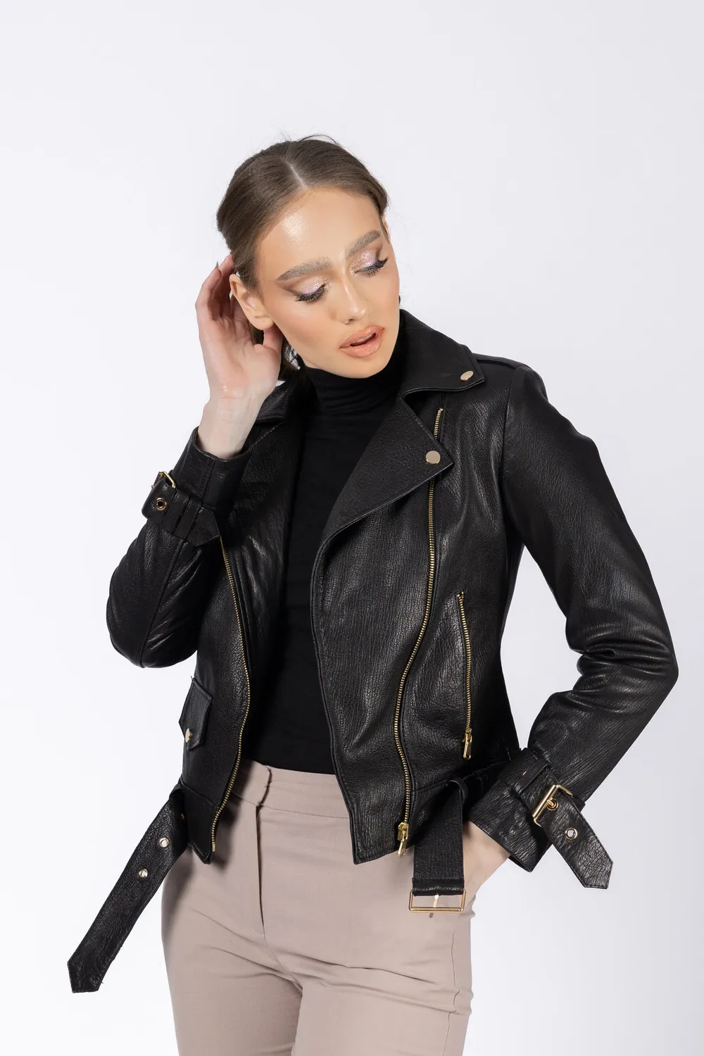 Mareus Sable 135 geaca piele dama S-XXL negru