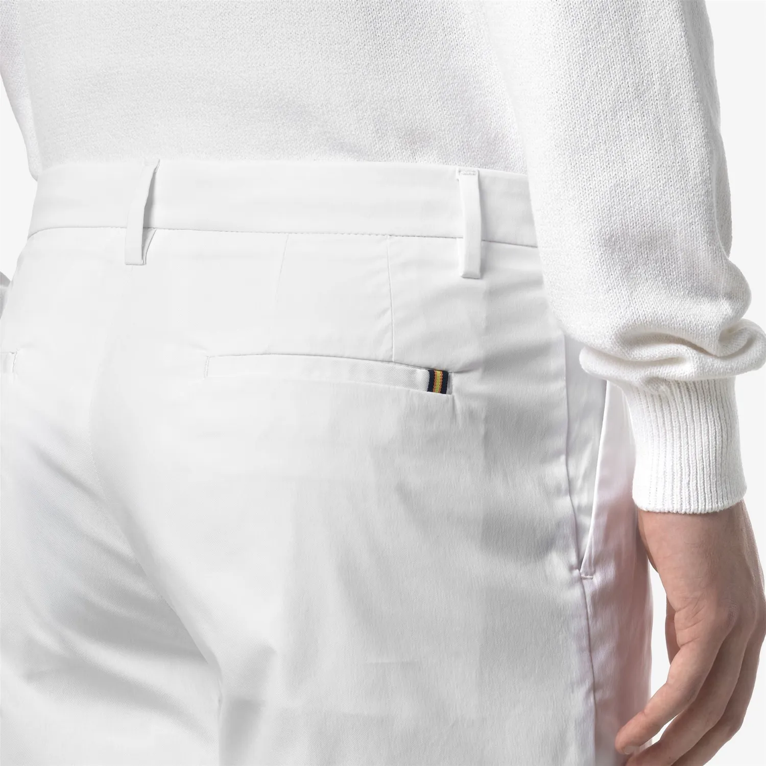 K-Way Severe Twill Tech Golf K5122UW shorts barbati albi stretch