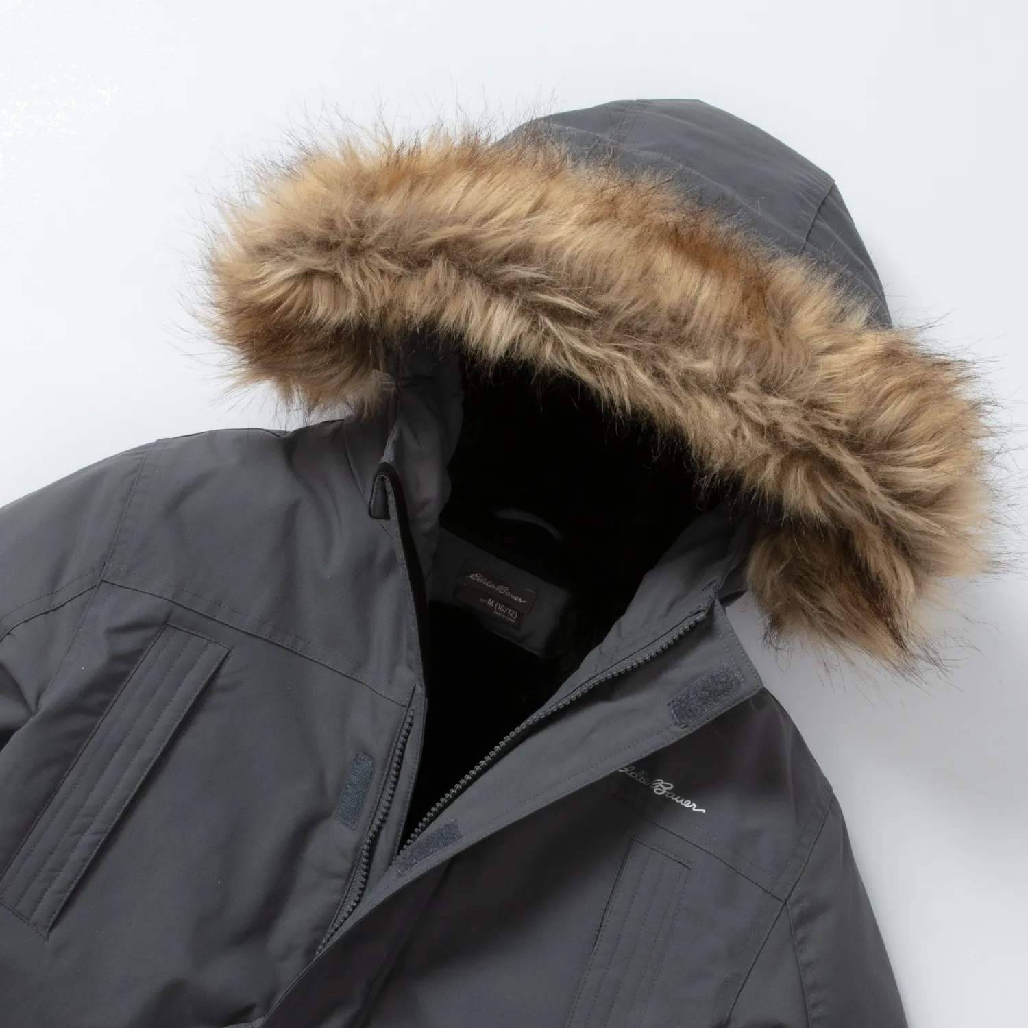 Eddie Bauer Superior Down parka baieti bleumarin calduros