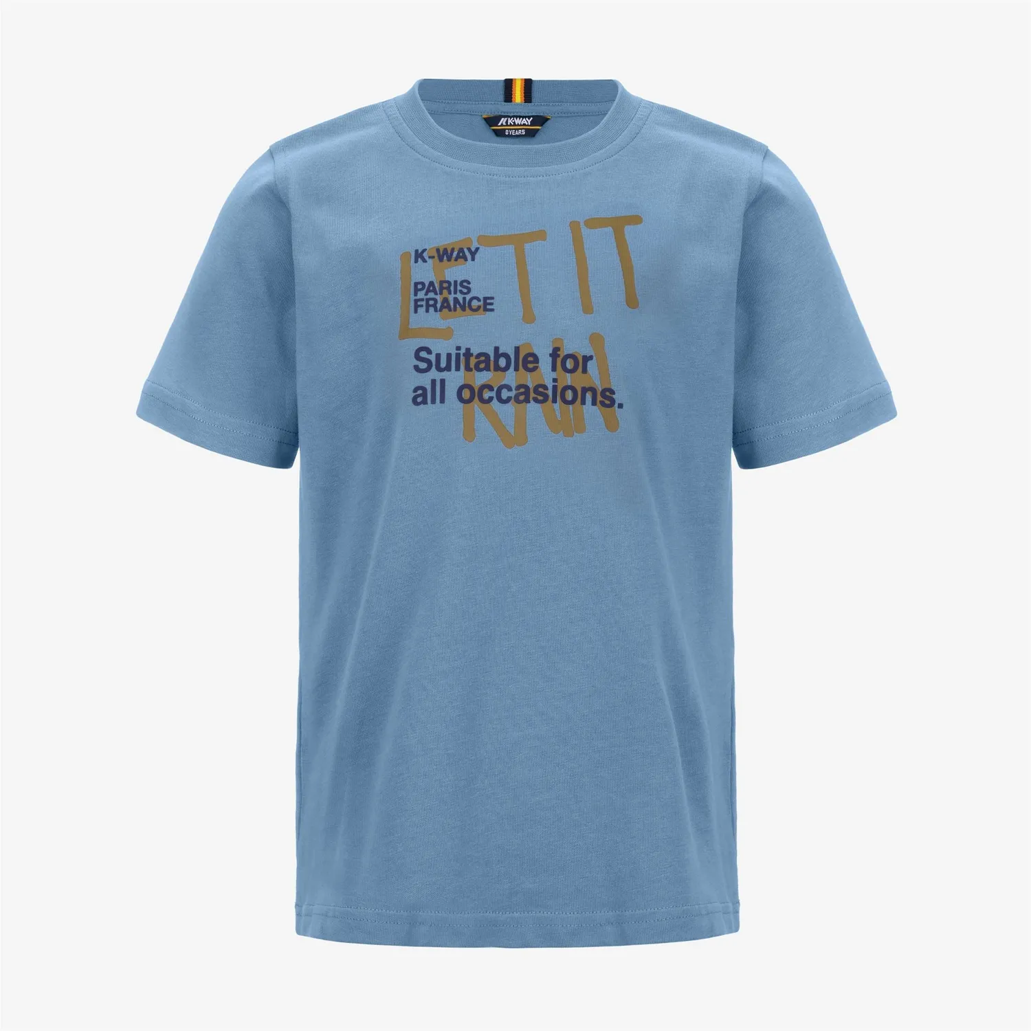 K-Way Odom Let It Rain tricou baieti albastru bumbac 100%