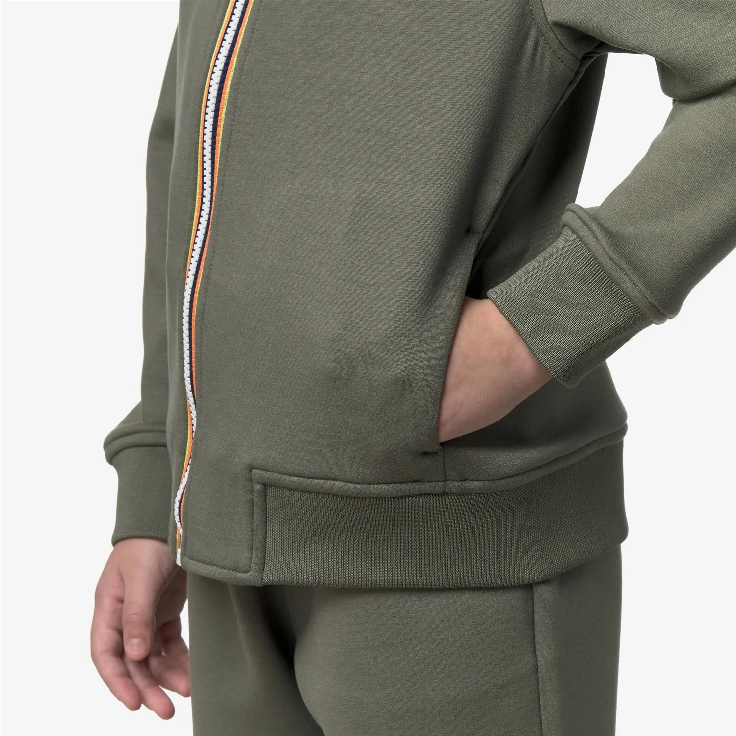 K-Way Rainer Light Spacer hanorac baieti verde lichen calduros