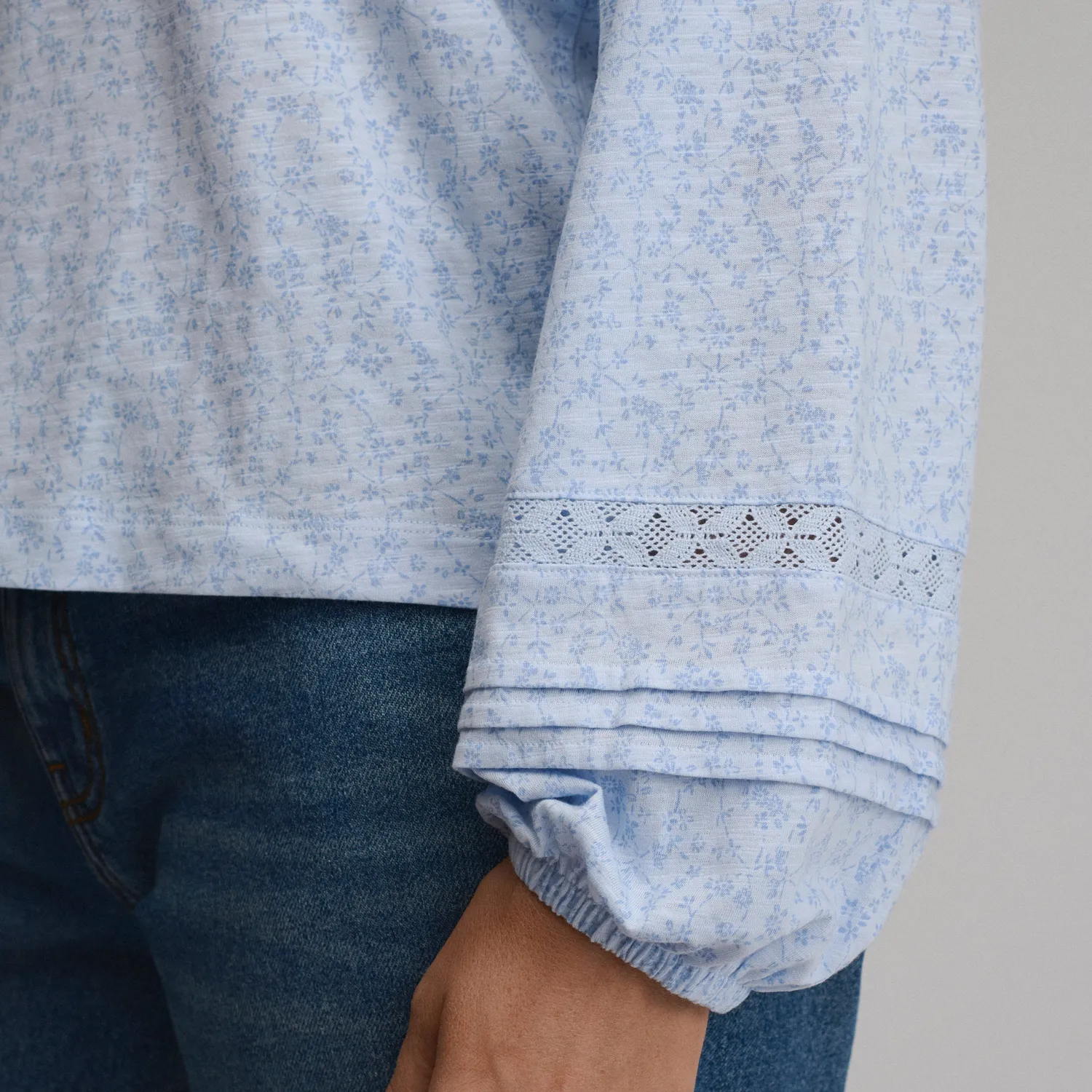 Eddie Bauer Soft Relaxed Top bluza Limestone lejera