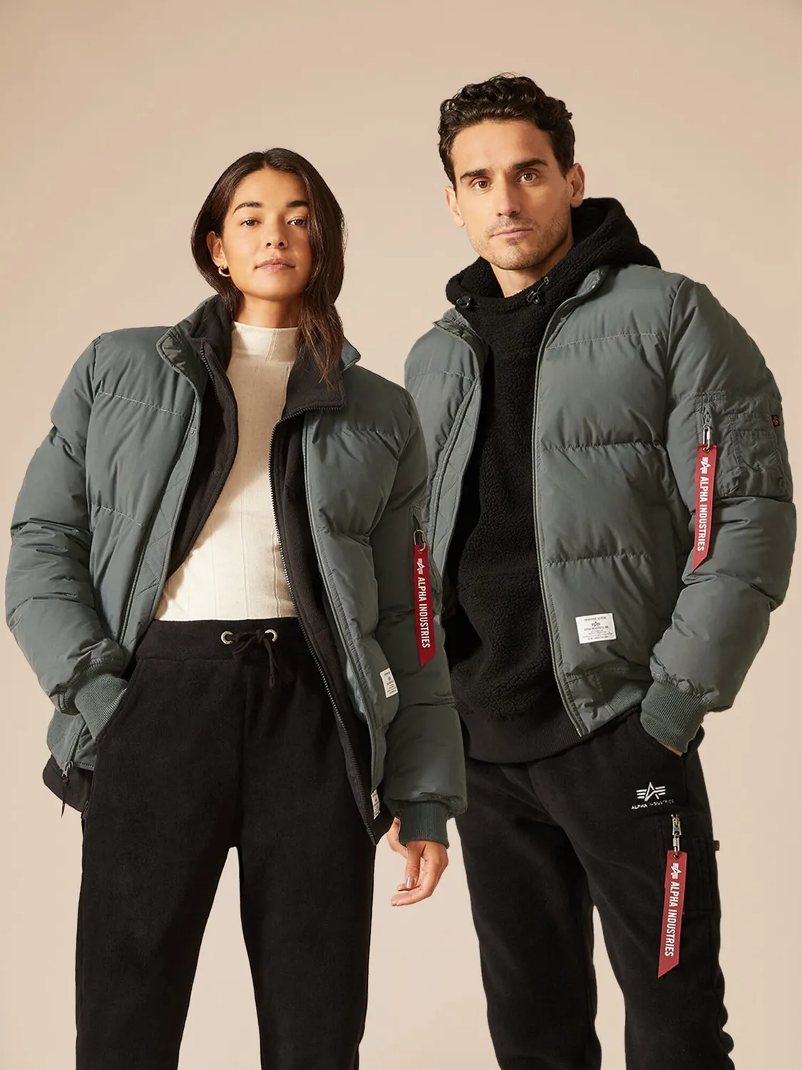 Alpha Industries MA-1 Quilted Bomber geacă gunmetal matlasată