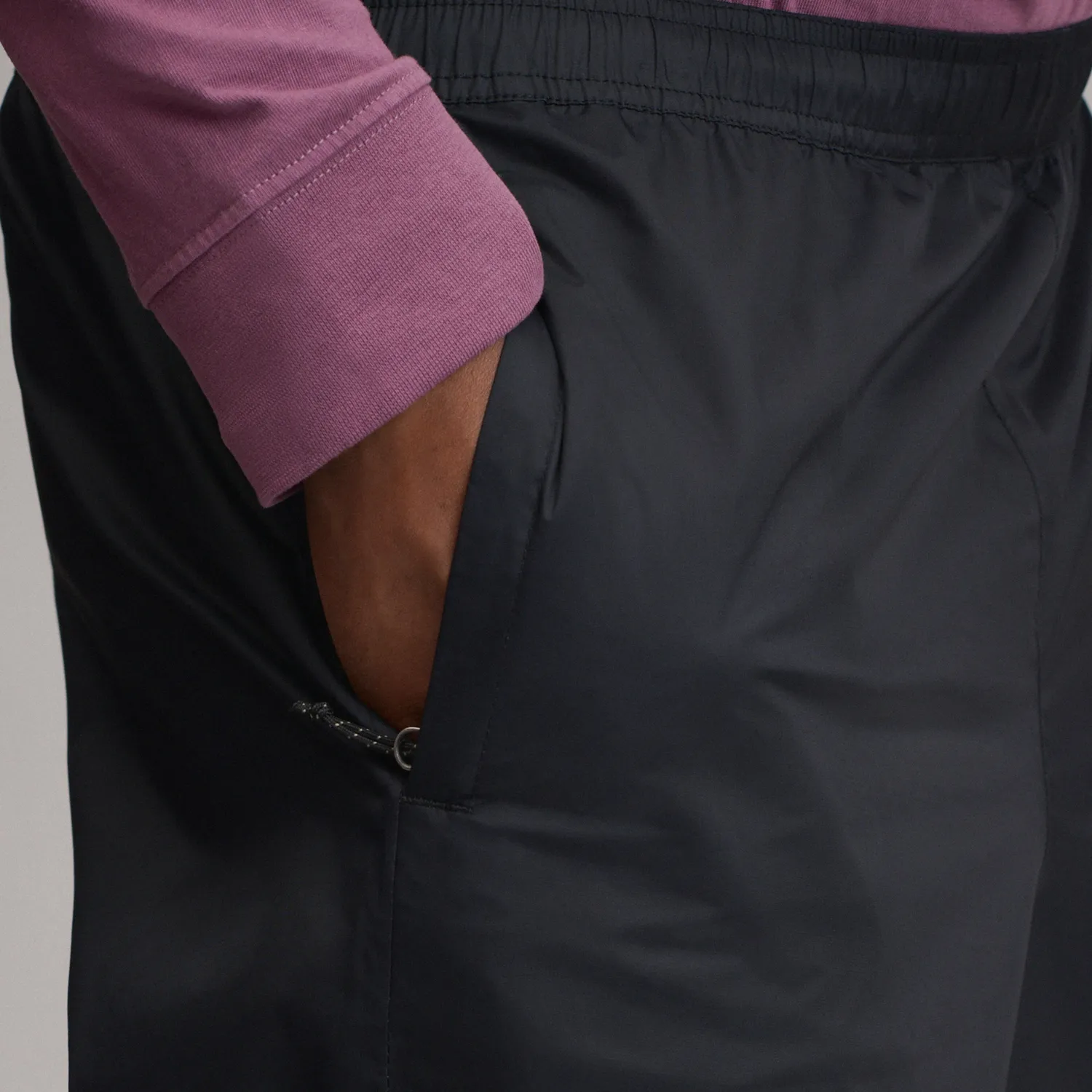Eddie Bauer RipPac Waterproof pantaloni ploaie negri ușoară
