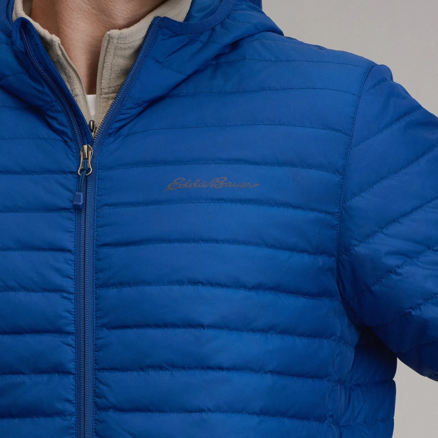 Eddie Bauer Microlight Hooded geaca puf Picante calduroasa