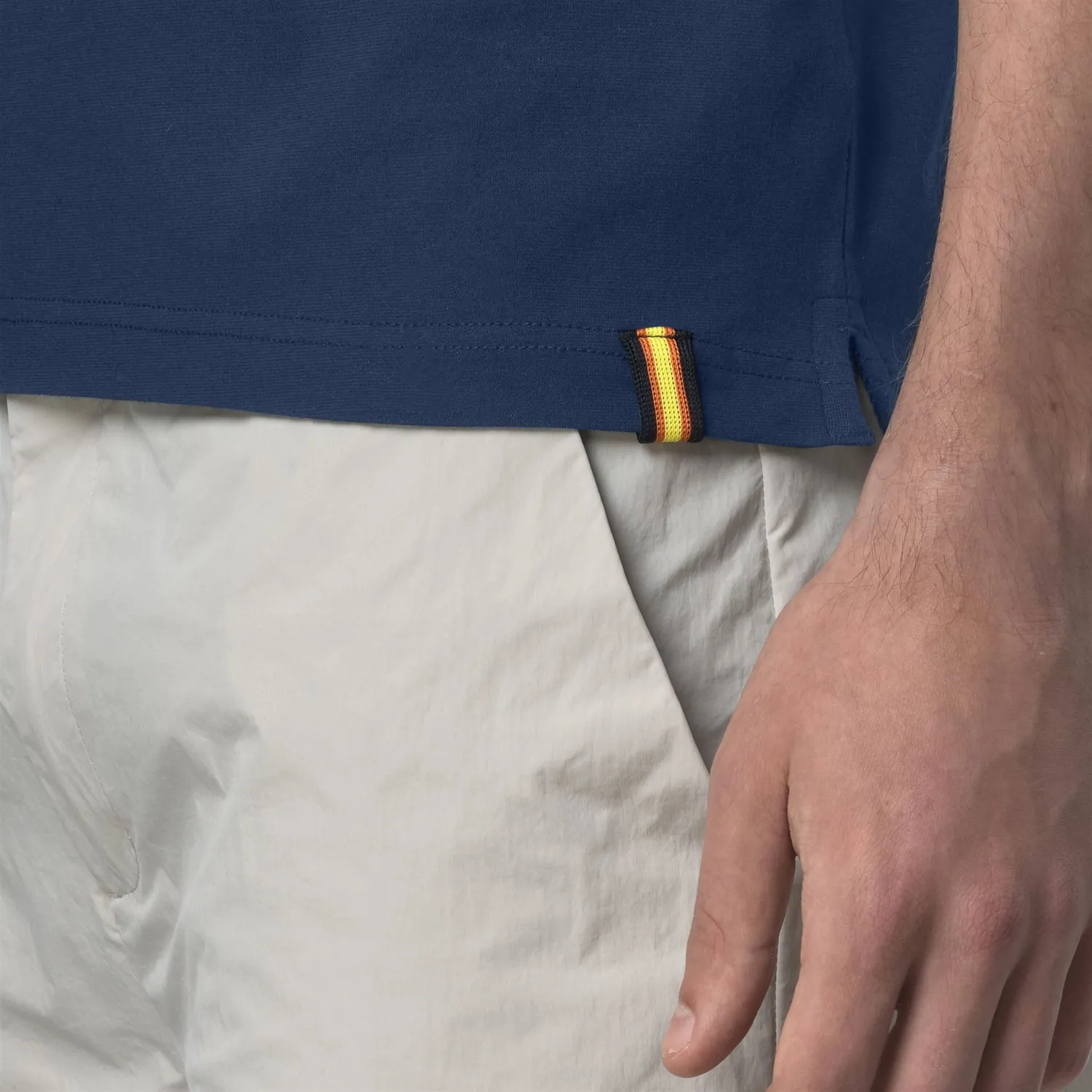 K-Way Vincelle Cotton polo barbati albastru bumbac
