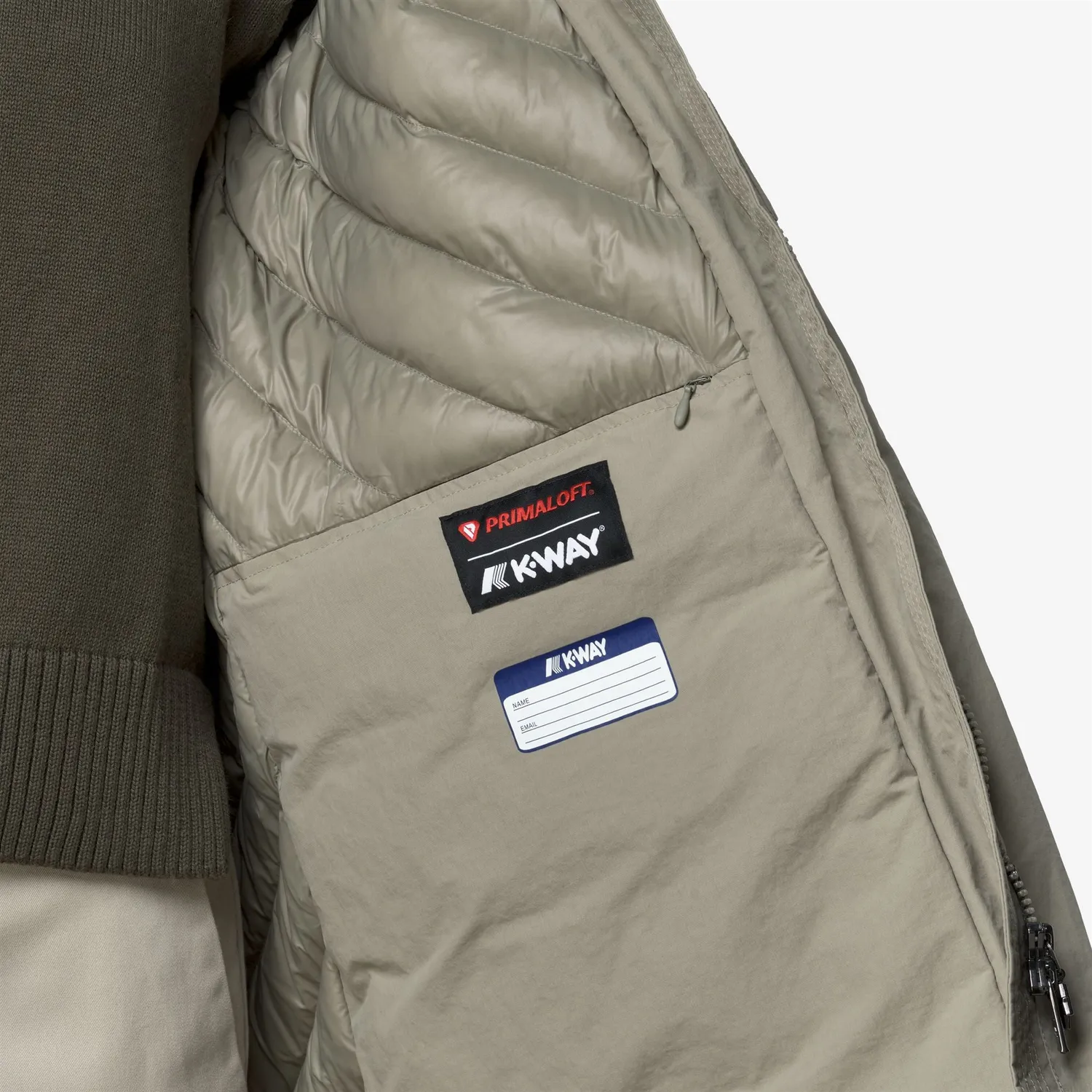 K-Way Kalisha Warm Cotton palton dama verde calduros
