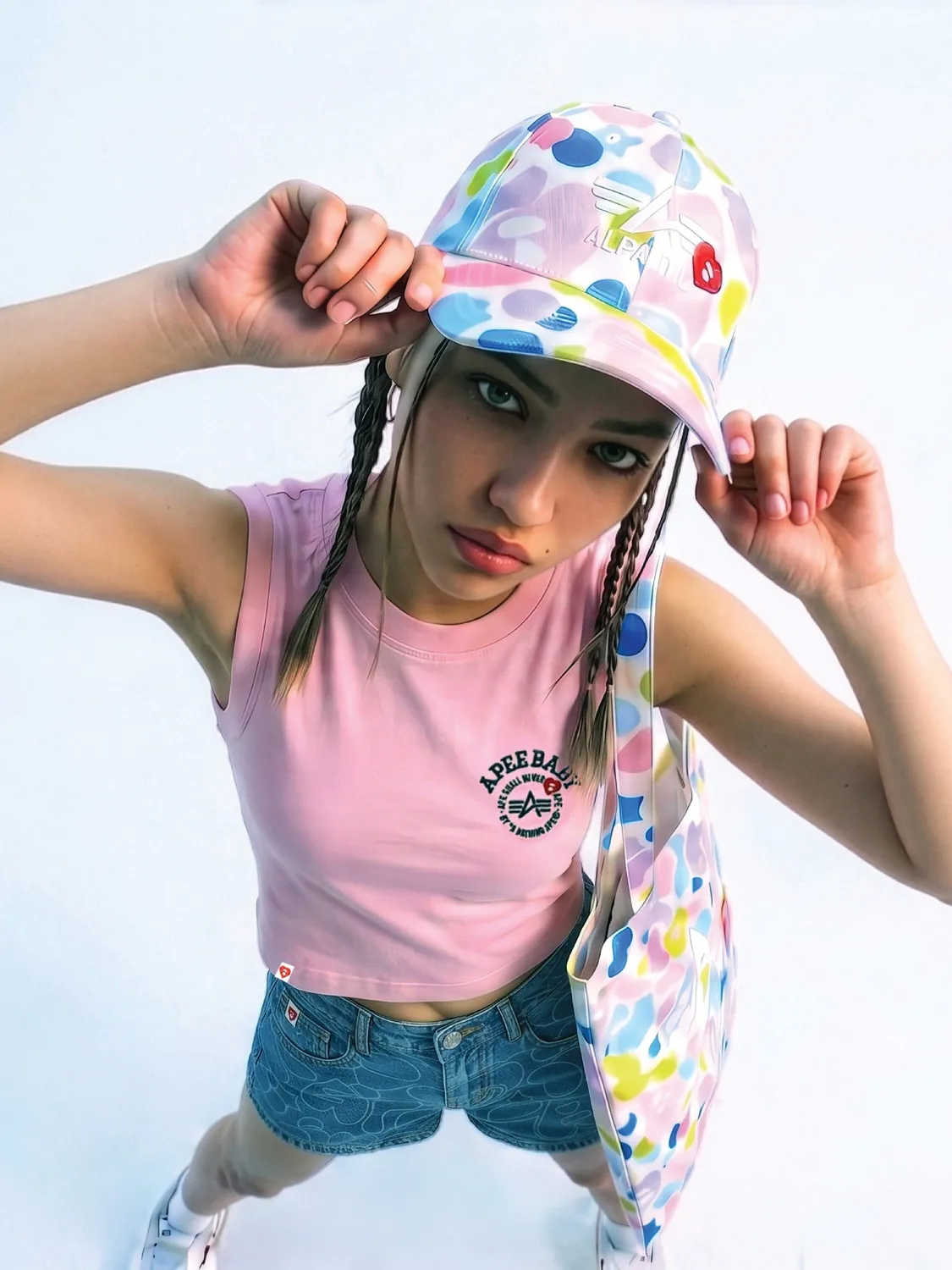 Alpha Industries APEE Baby maiou dama bumbac roz