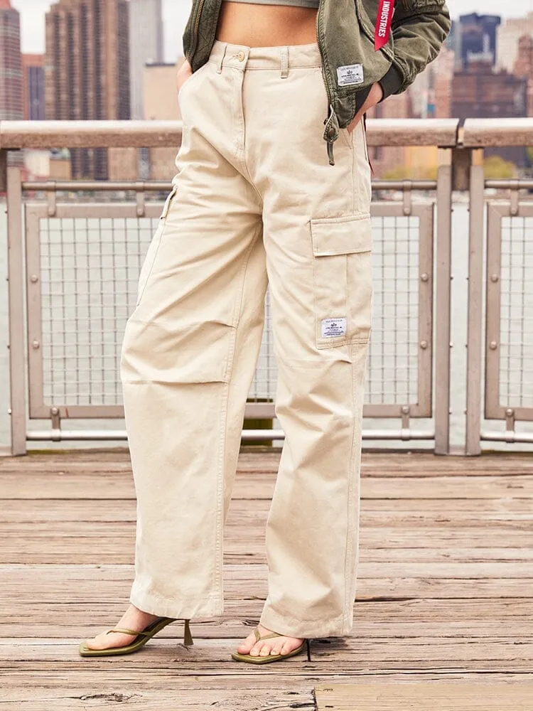 Alpha Industries M-65 pantaloni cargo dama limestone