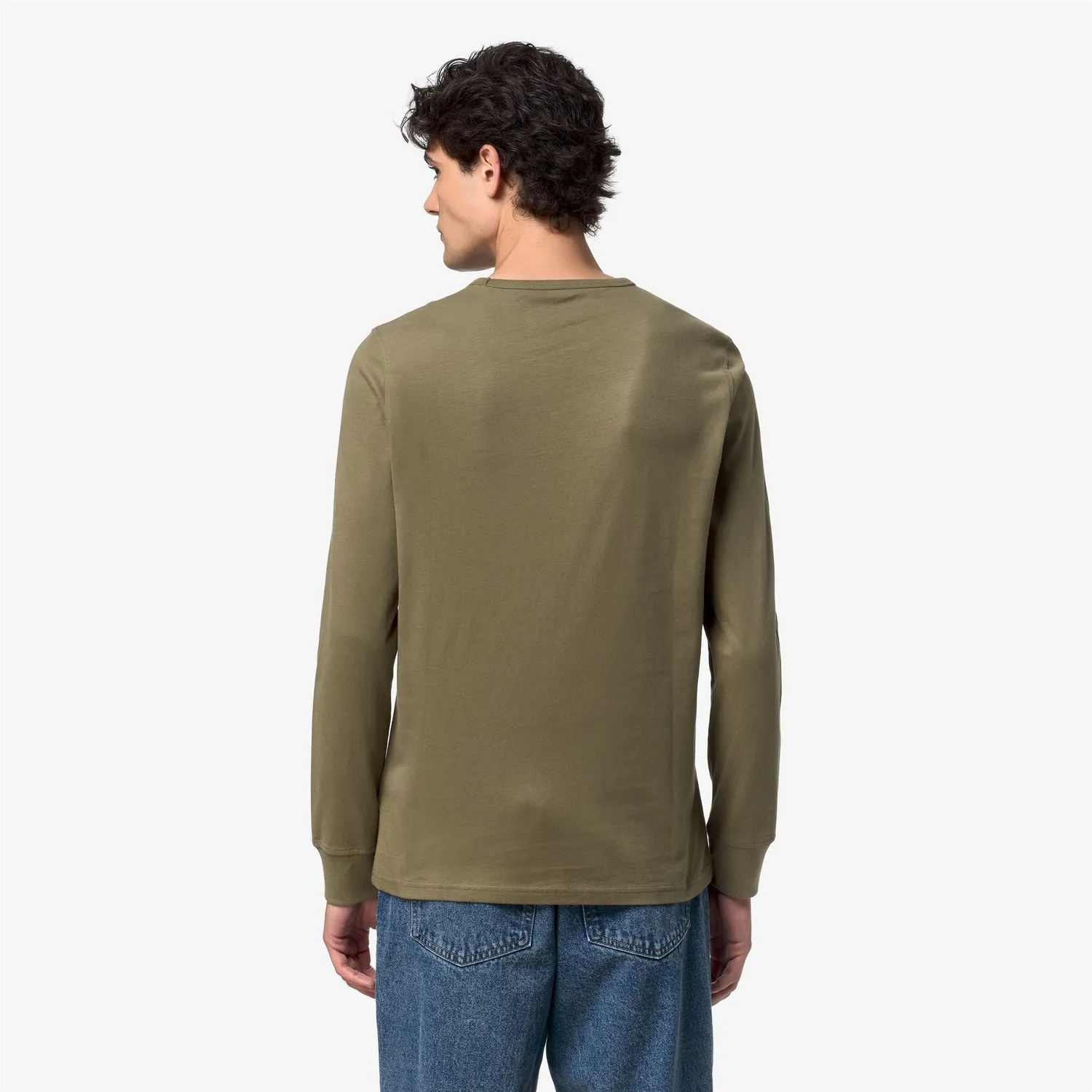 K-Way Elmer JS Peach tricou verde army slim