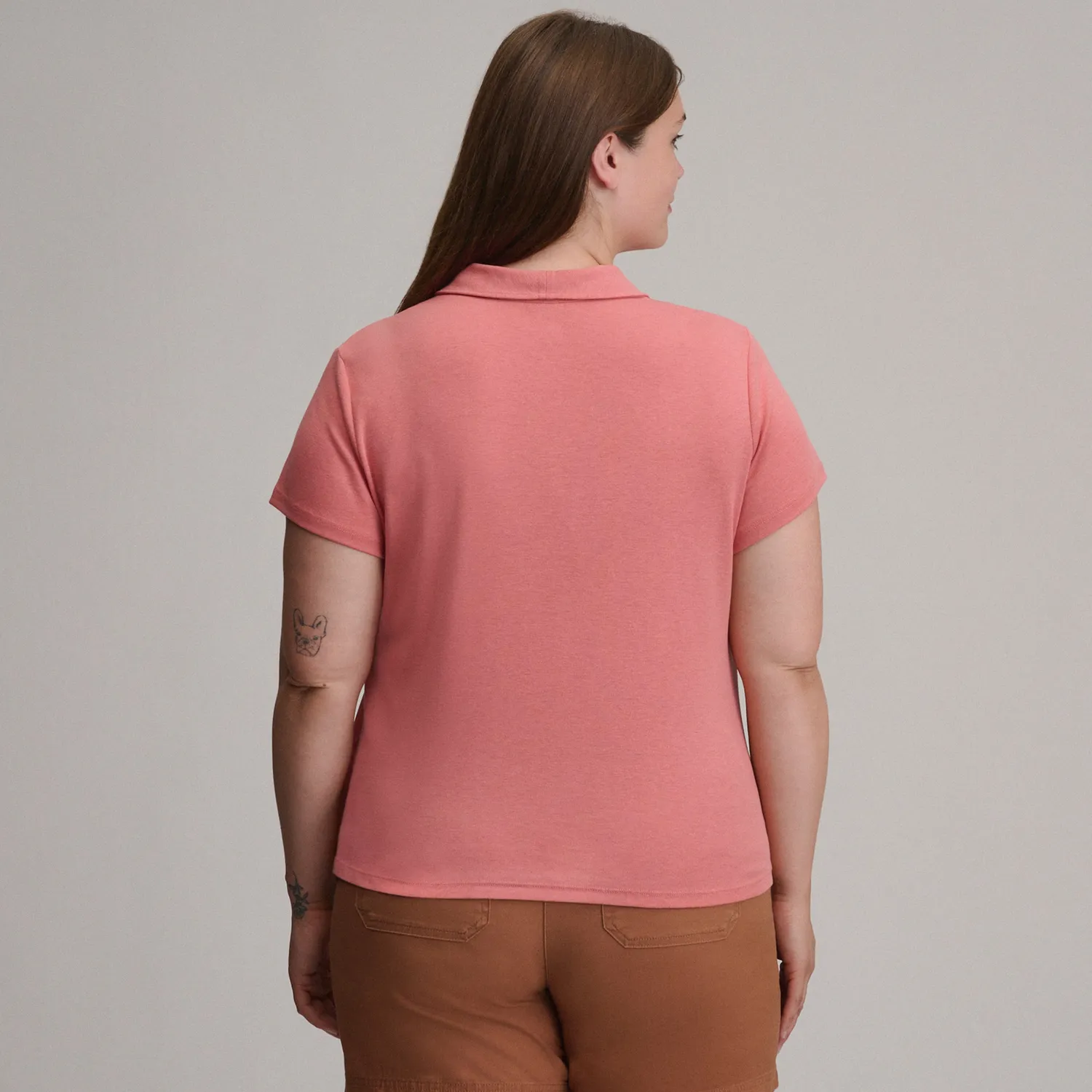 Bluza Eddie Bauer Everyday dama guler alb bumbac