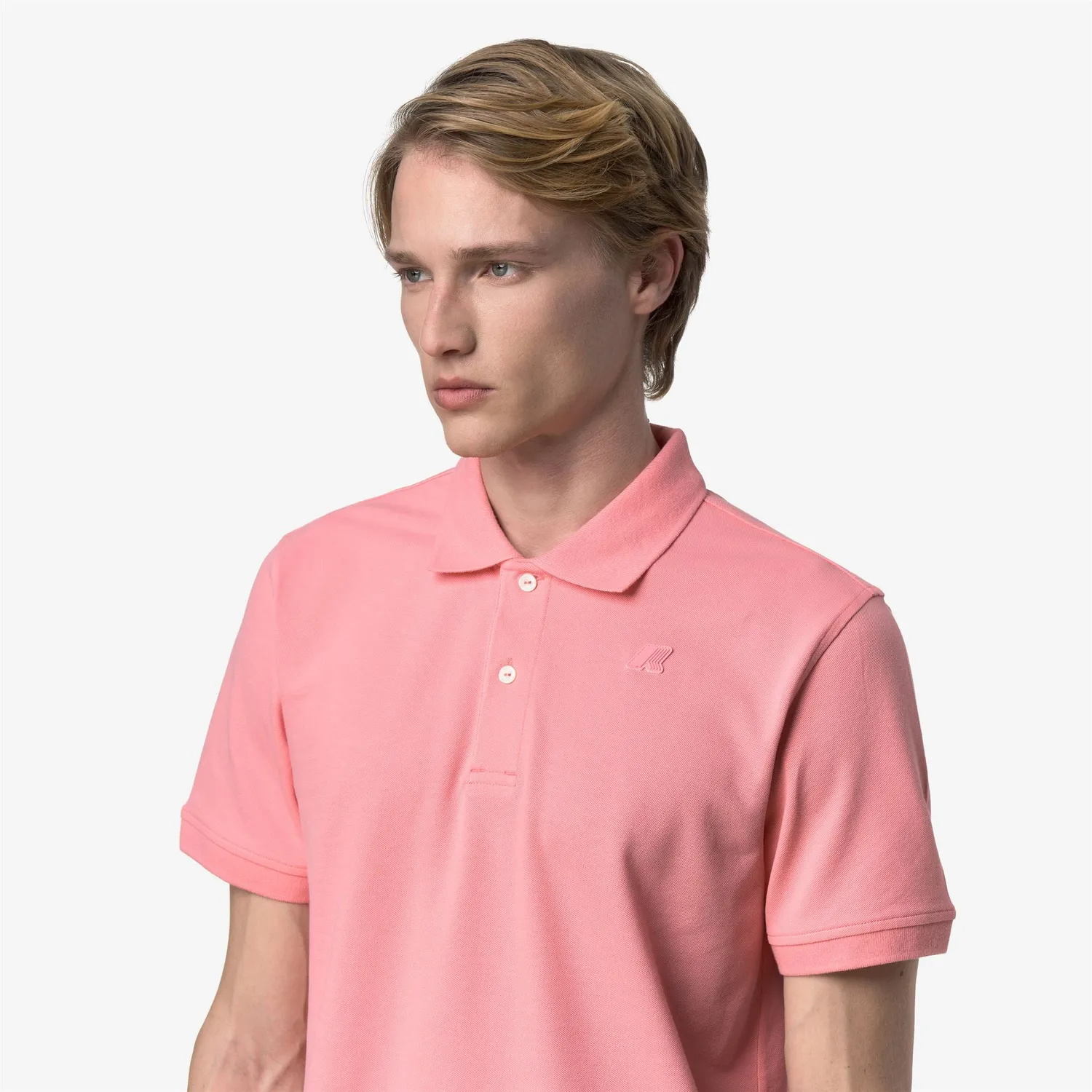 K-Way Amedee Pique Slim polo barbati Pink Geranium