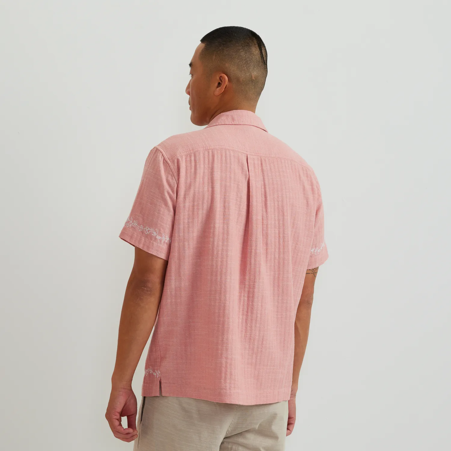 Eddie Bauer Short Sleeve Cotton Shirt camasa barbati Dusty Rose