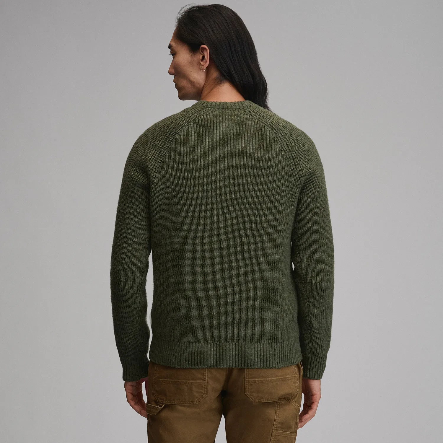 Eddie Bauer Fletcher Bay Crew pulover Navy Heather gros