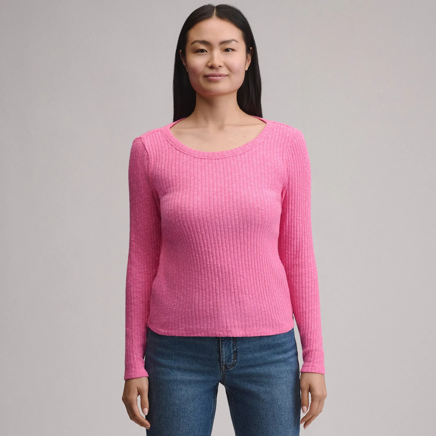 Eddie Bauer Hacci Rib bluza dama ivory moale