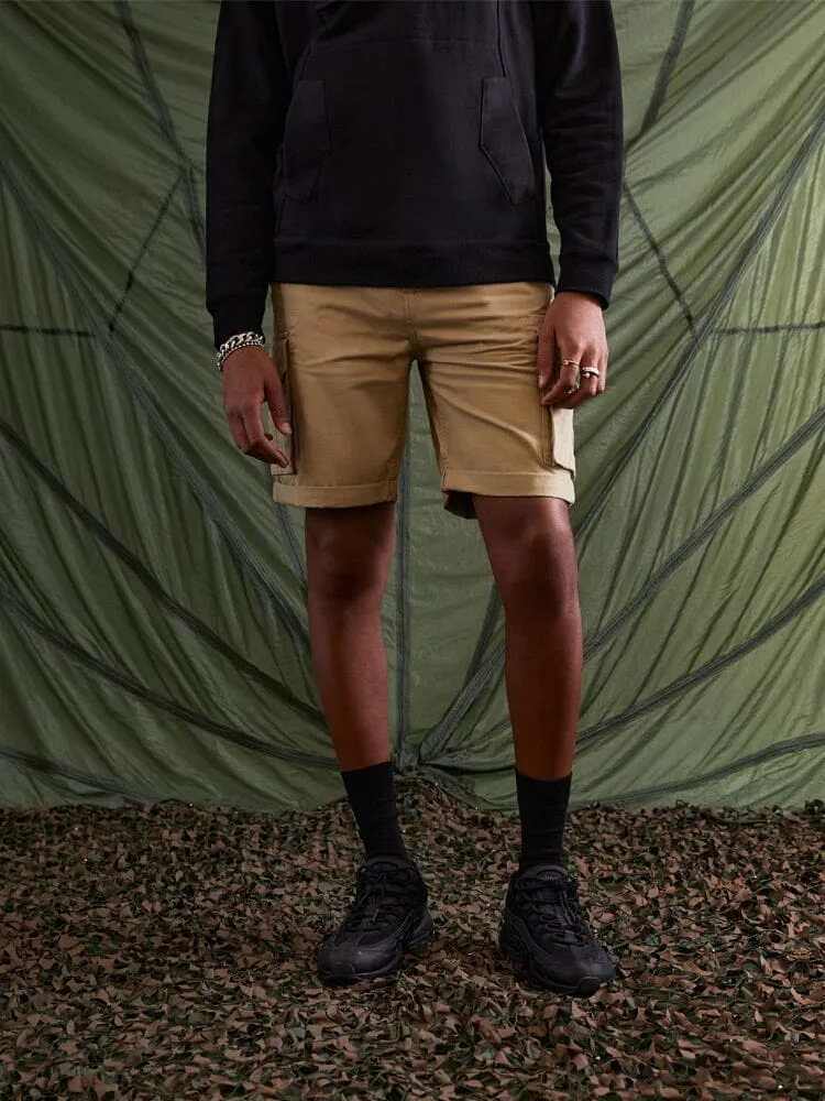 Alpha Industries Crew Short pantaloni scurți kaki bumbac