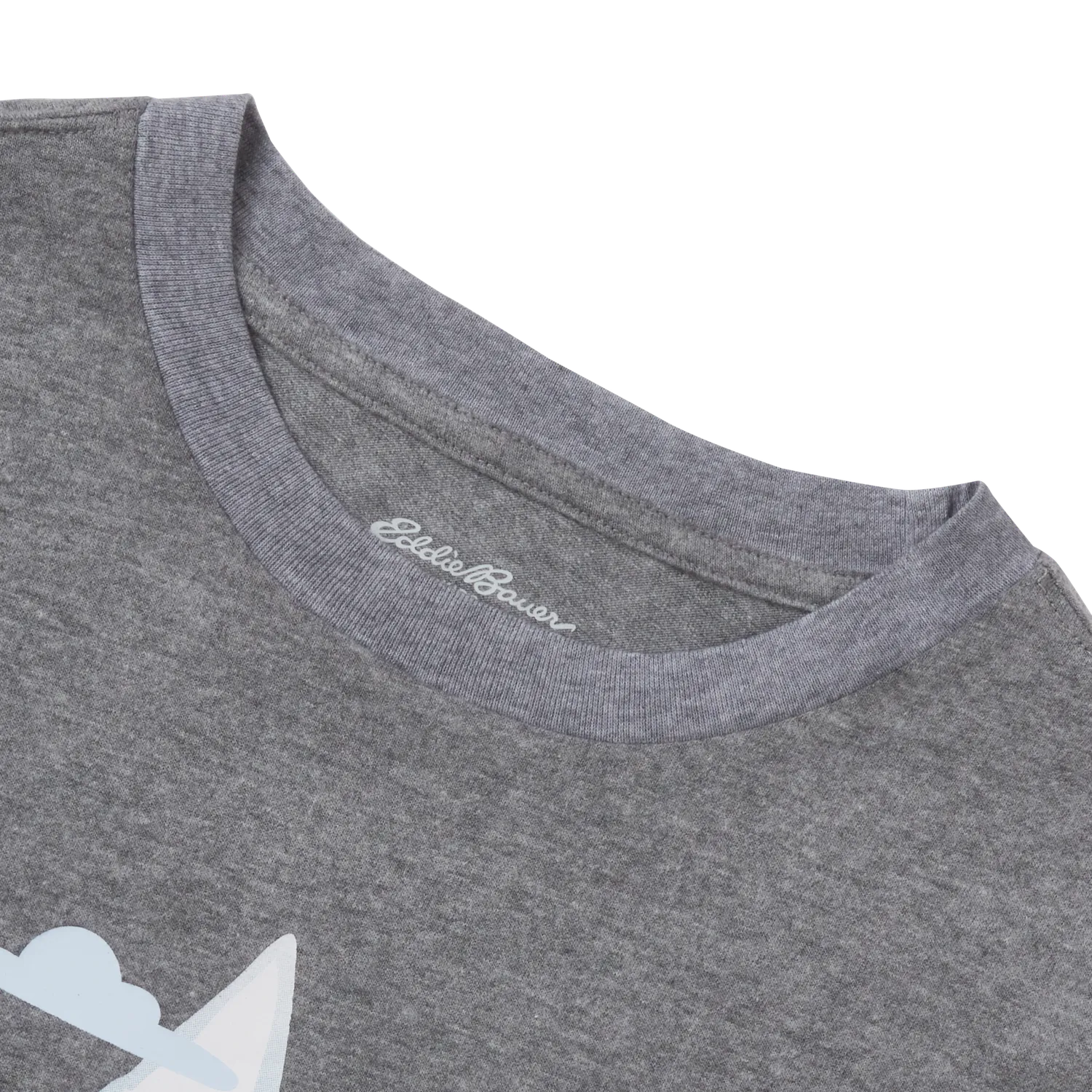 Eddie Bauer Boys Long-Sleeve Graphic Tee tricou Charcoal Heather bumbac
