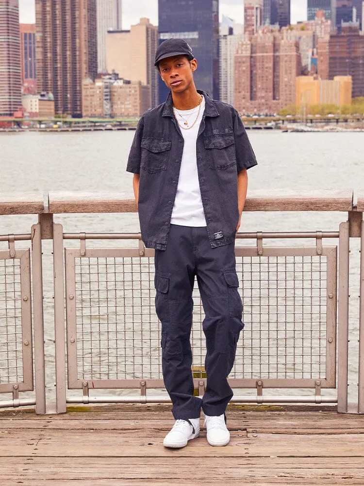 Alpha Industries ACU Pant pantaloni cargo Replica Blue bumbac