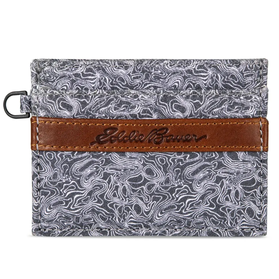 Eddie Bauer Pioneer portcard piele gri RFID