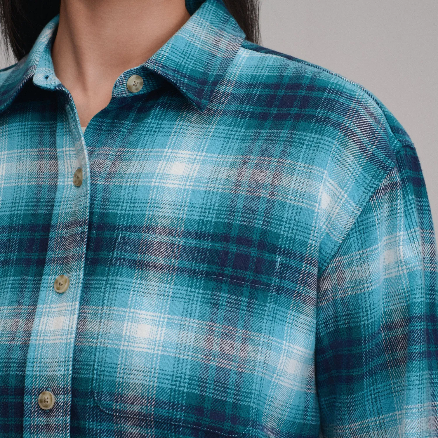 Eddie Bauer Heritage Soft Boyfriend camasa Sea Spray groasa
