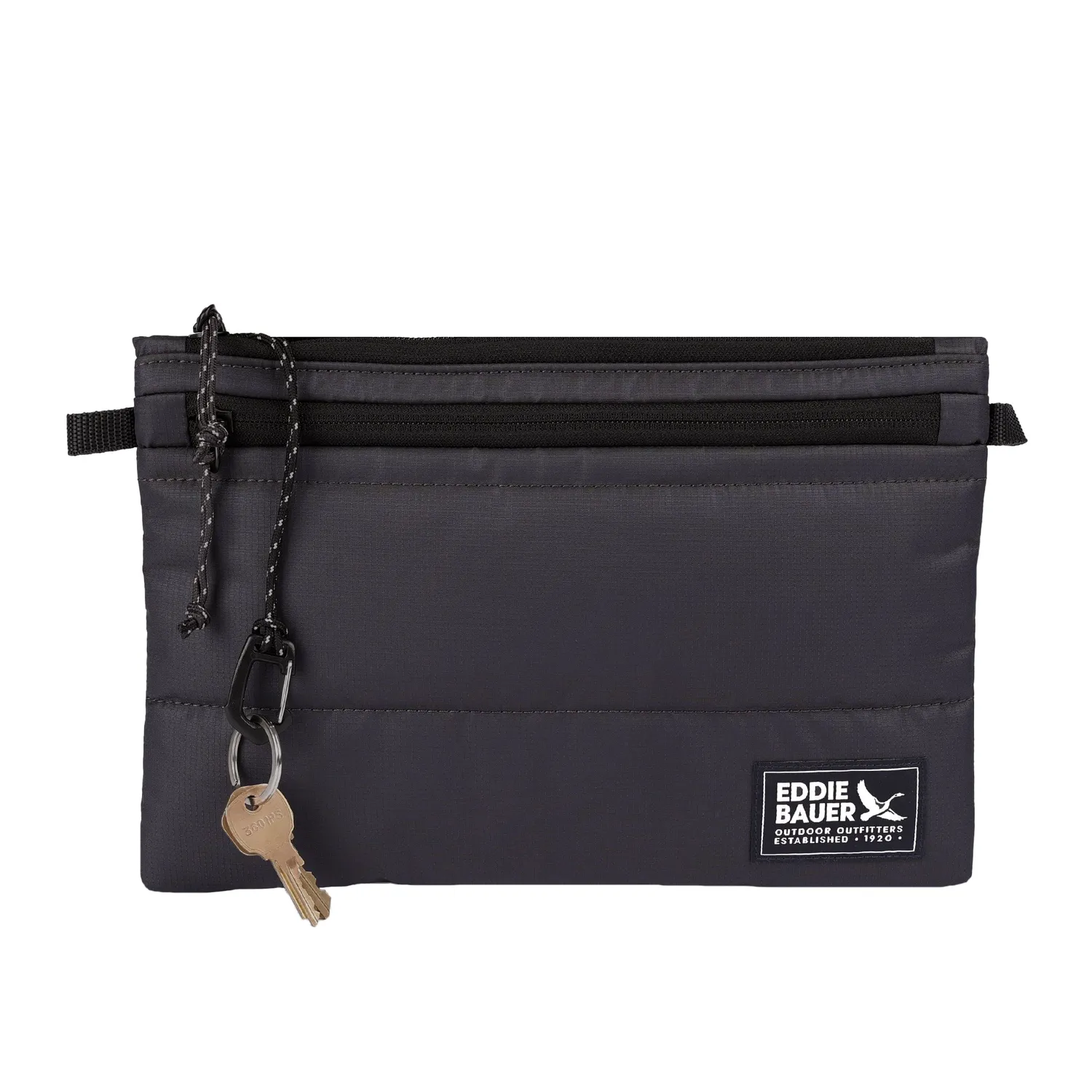 Eddie Bauer Ripstop Puffer geanta crossbody Carbon nailon
