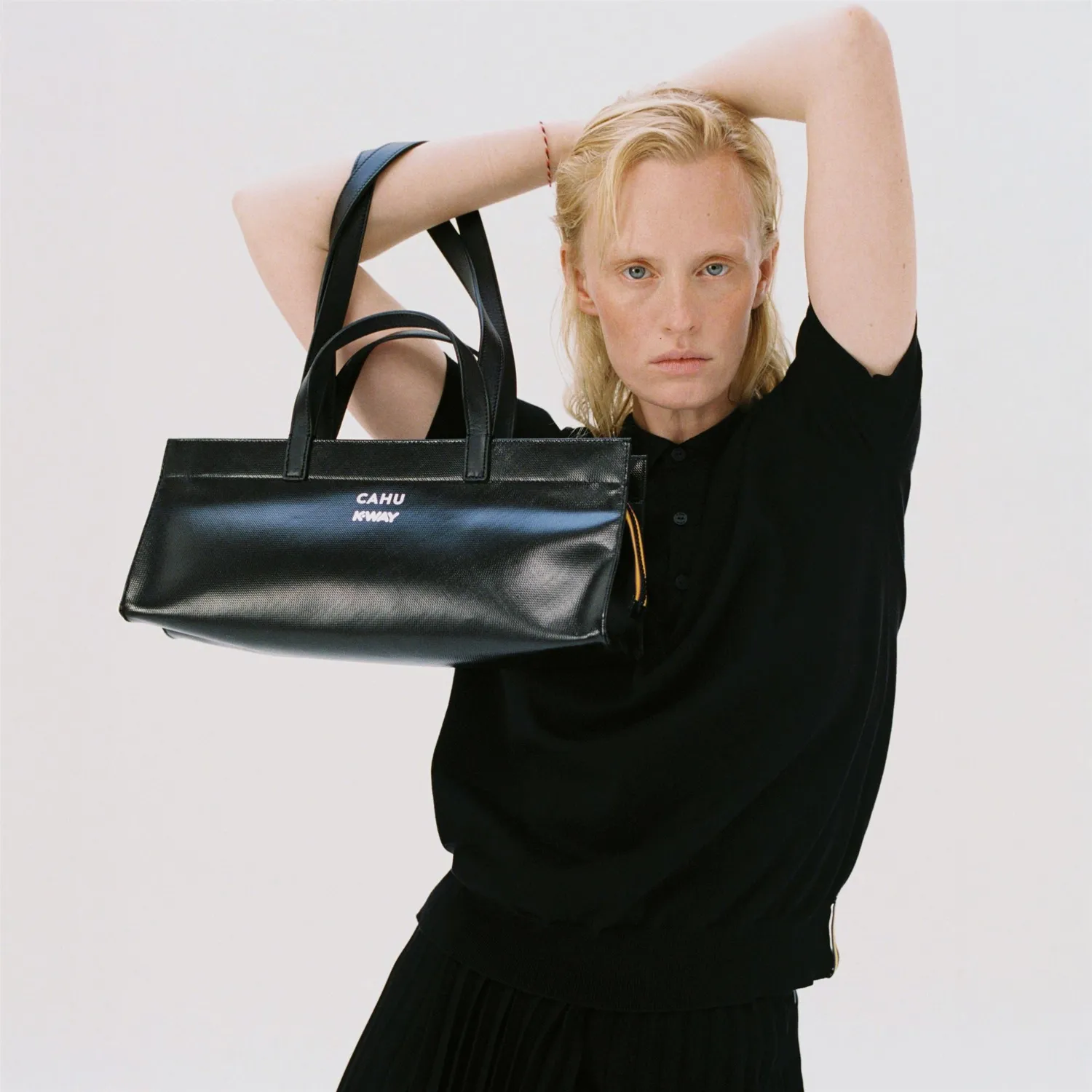 K-Way Mamie Baguette geanta umar neagra 39 cm
