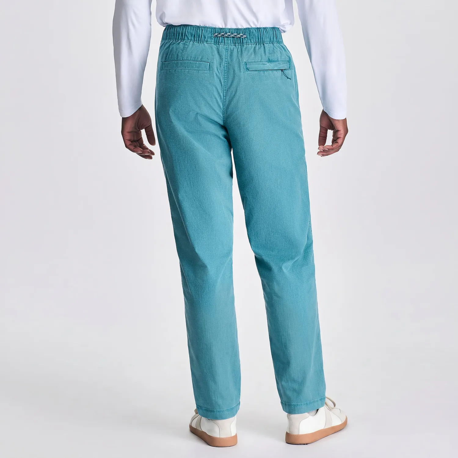 Eddie Bauer Top Out Stretch Ripstop pantaloni Aegean M elastici