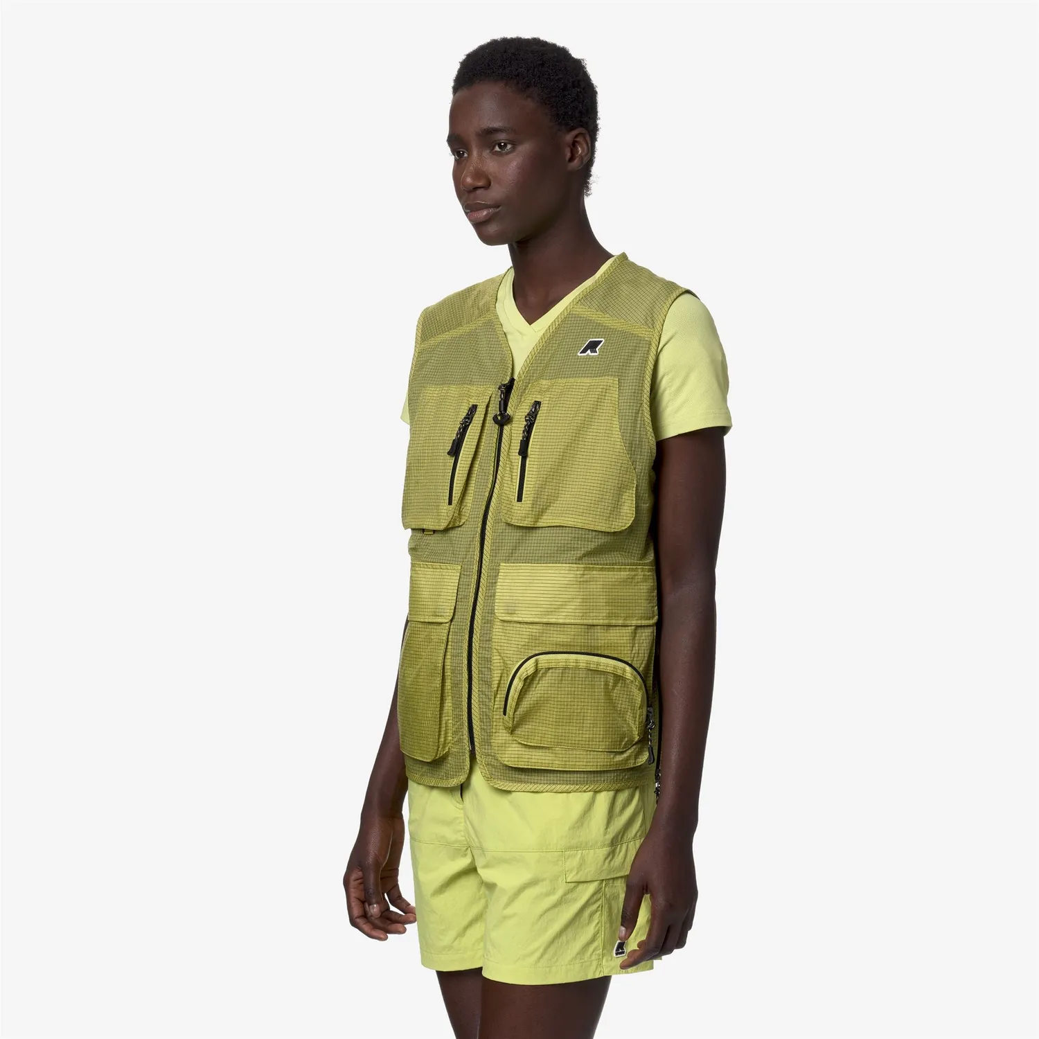K-Way Allos vesta unisex verde impermeabila ripstop