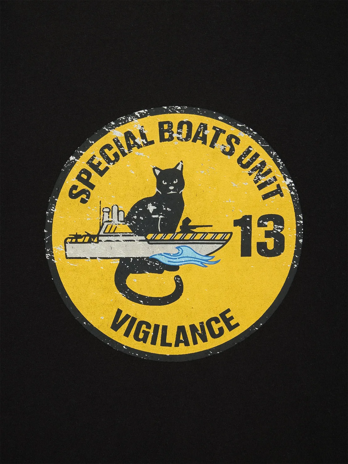 Alpha Industries Relaxed Black Cat tricou negru bumbac