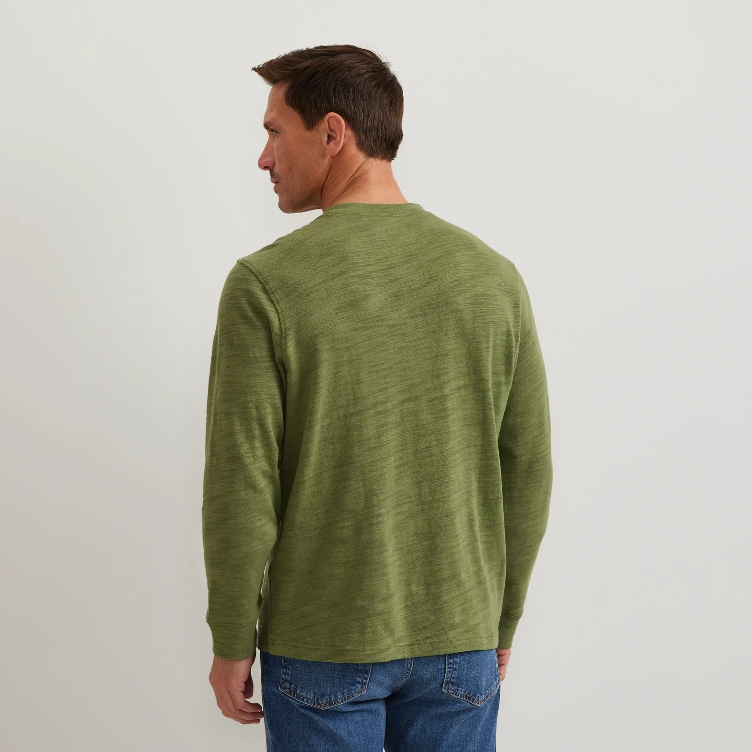 Eddie Bauer Henley Palm bumbac vintage