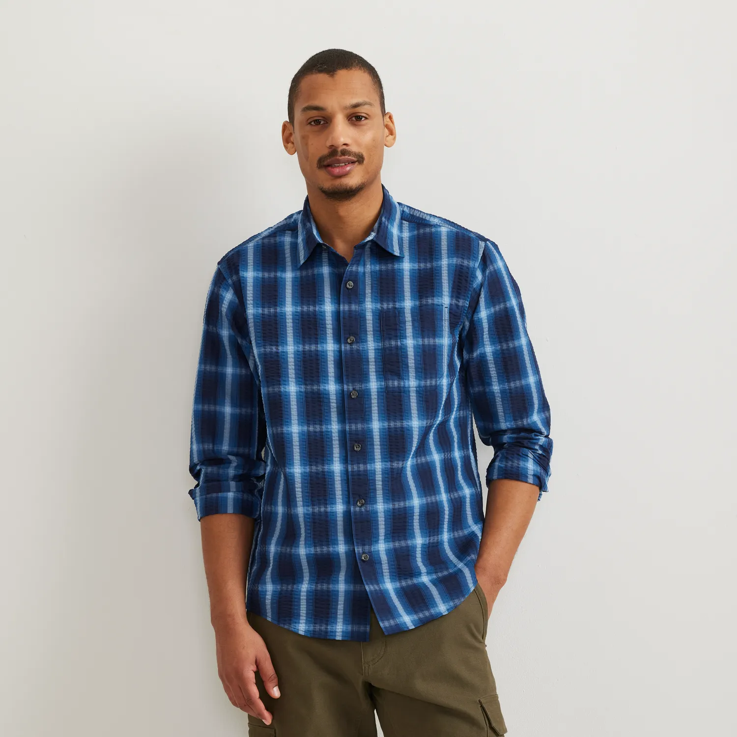 Eddie Bauer Pack It 3.0 cămașă bărbați seabreeze UPF 50+