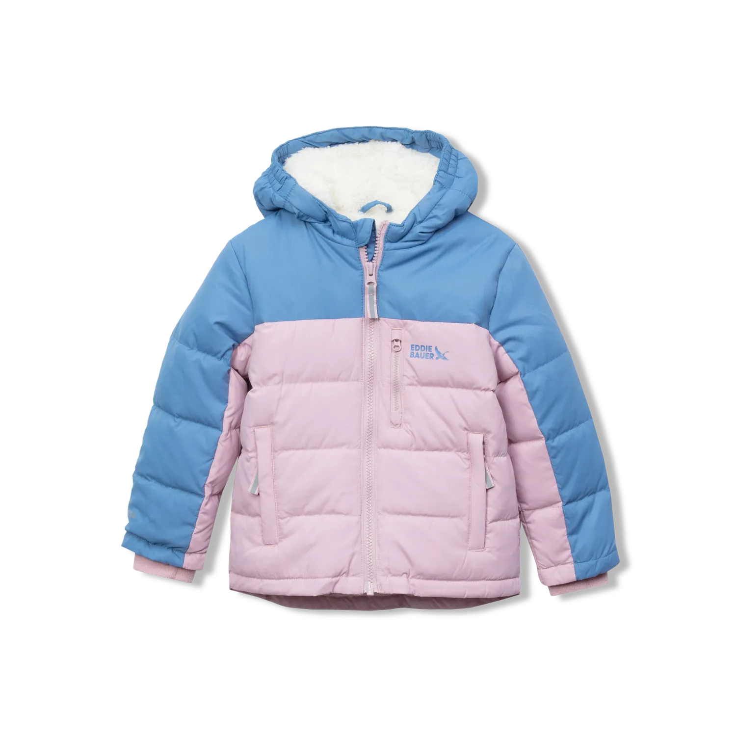 Eddie Bauer Classic Down geaca fetite canal blue puf