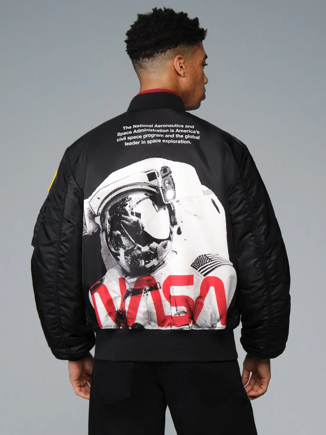 Alpha Industries MA-1 NASA Astronaut geaca bomber neagra