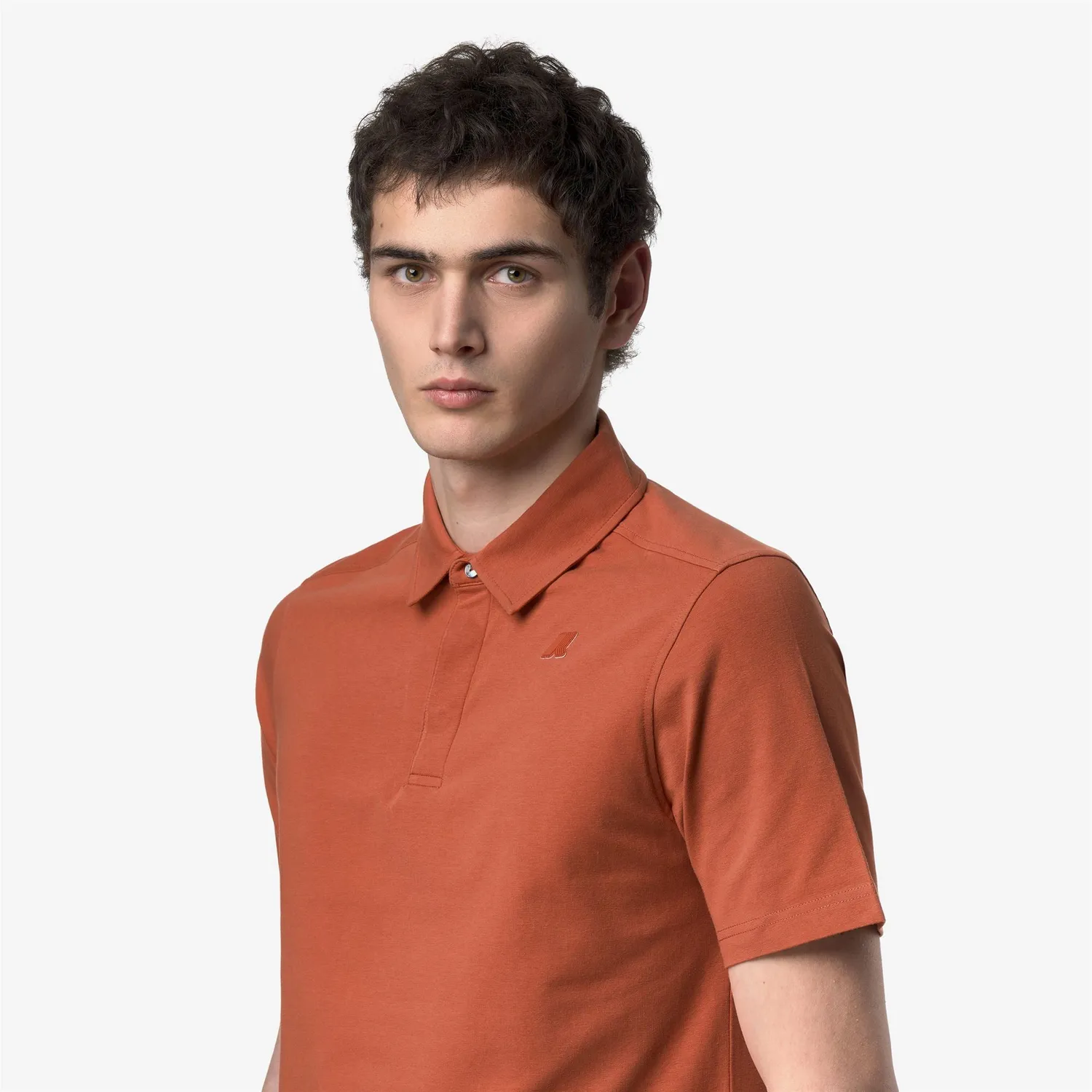 K-Way Viggo tricou polo bărbați portocaliu slim