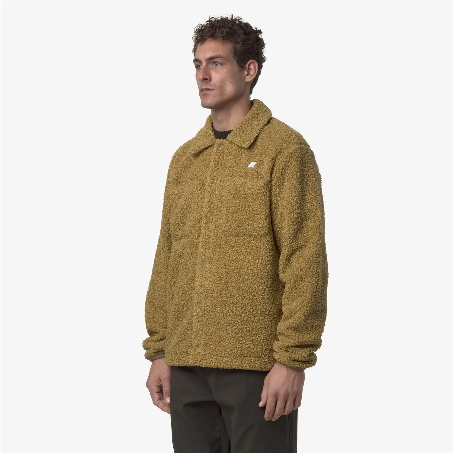 K-Way Cameron Sherpa Polar barbati bej caldura medie