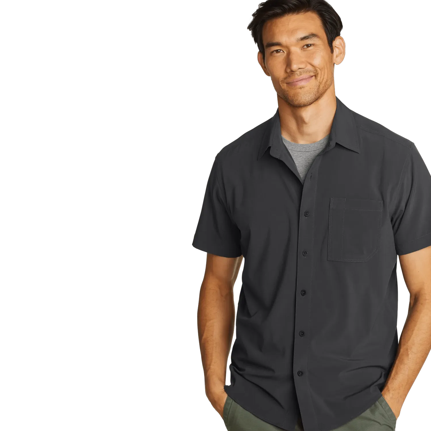 Eddie Bauer Departure camasa barbati cu buzunar verde