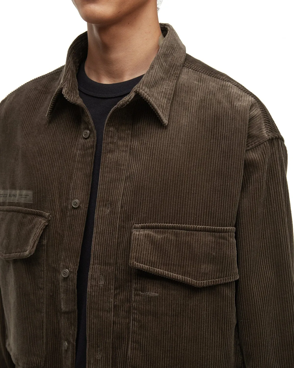Alpha Industries UNFRM camasa corduroy Rust din bumbac