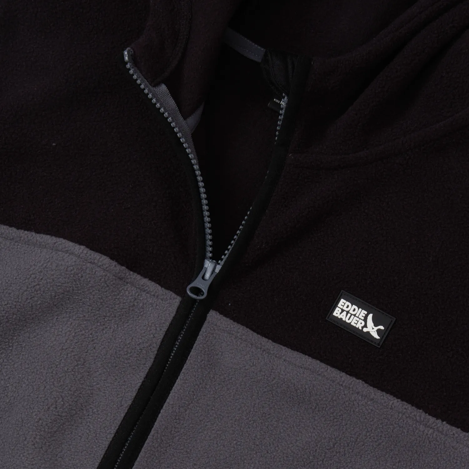 Eddie Bauer Quest hanorac fleece baieti negru cu fermoar