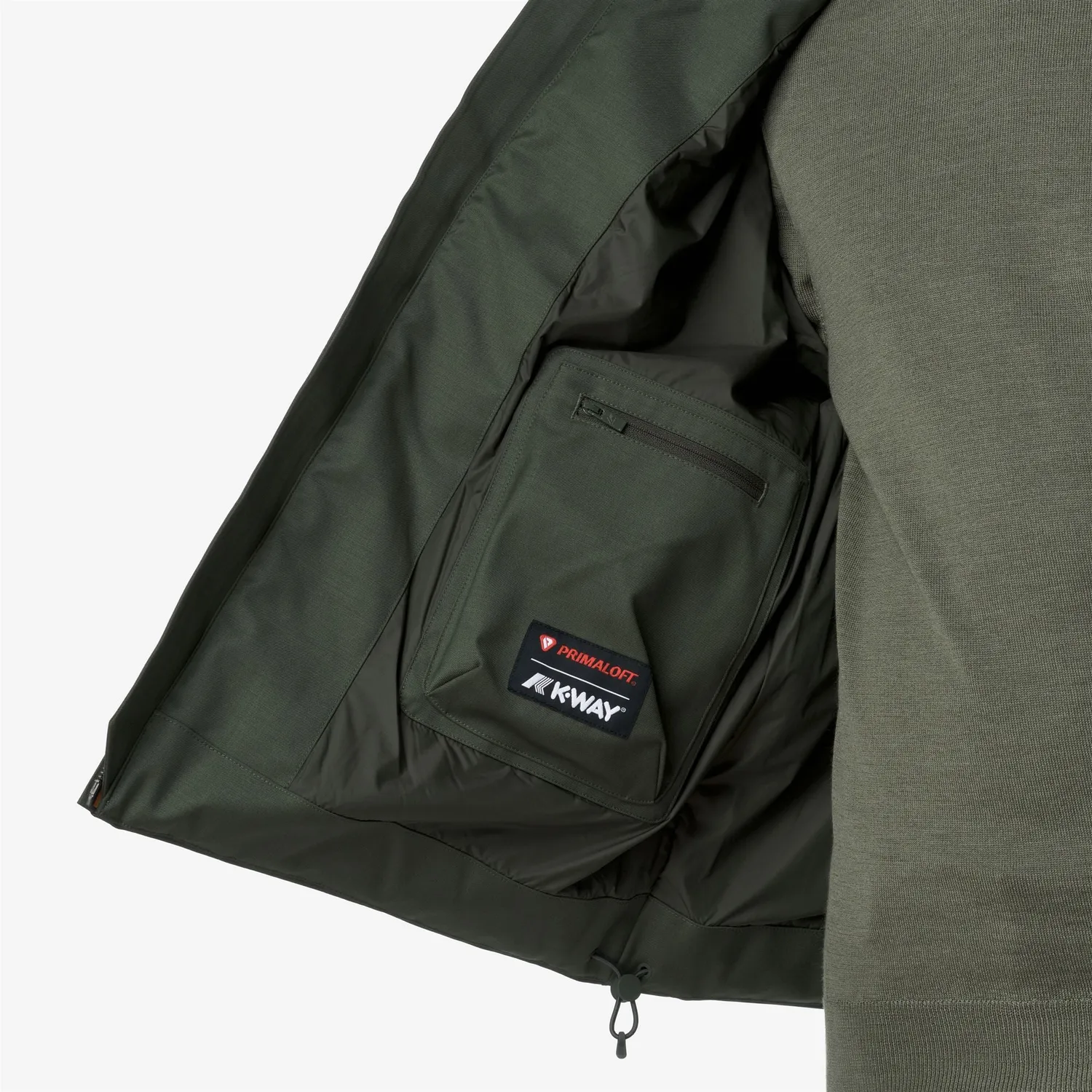 K-Way Antheo Wool Nylon Mix geaca barbati verde calduroasa