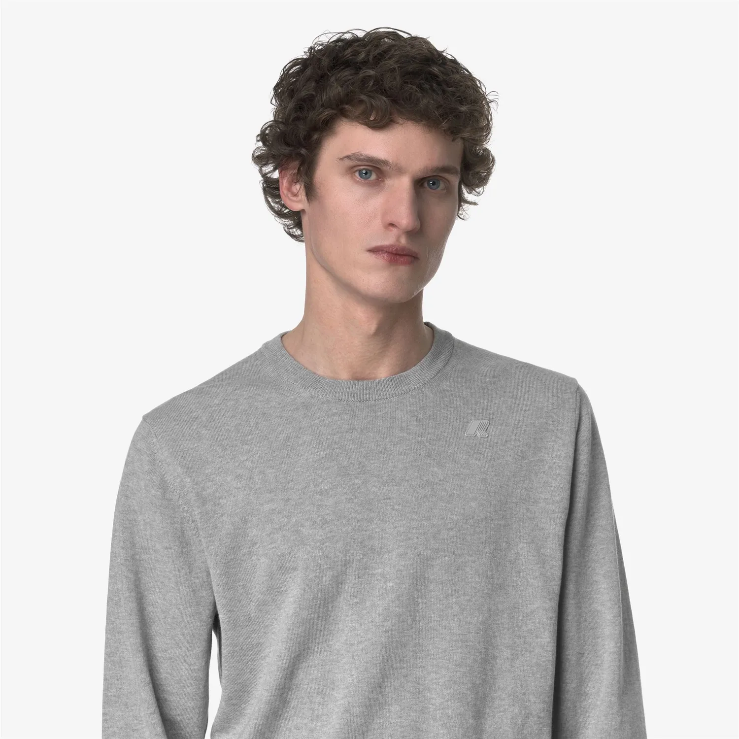 K-Way Sebastien Cotton pulover barbati Grey Mel bumbac