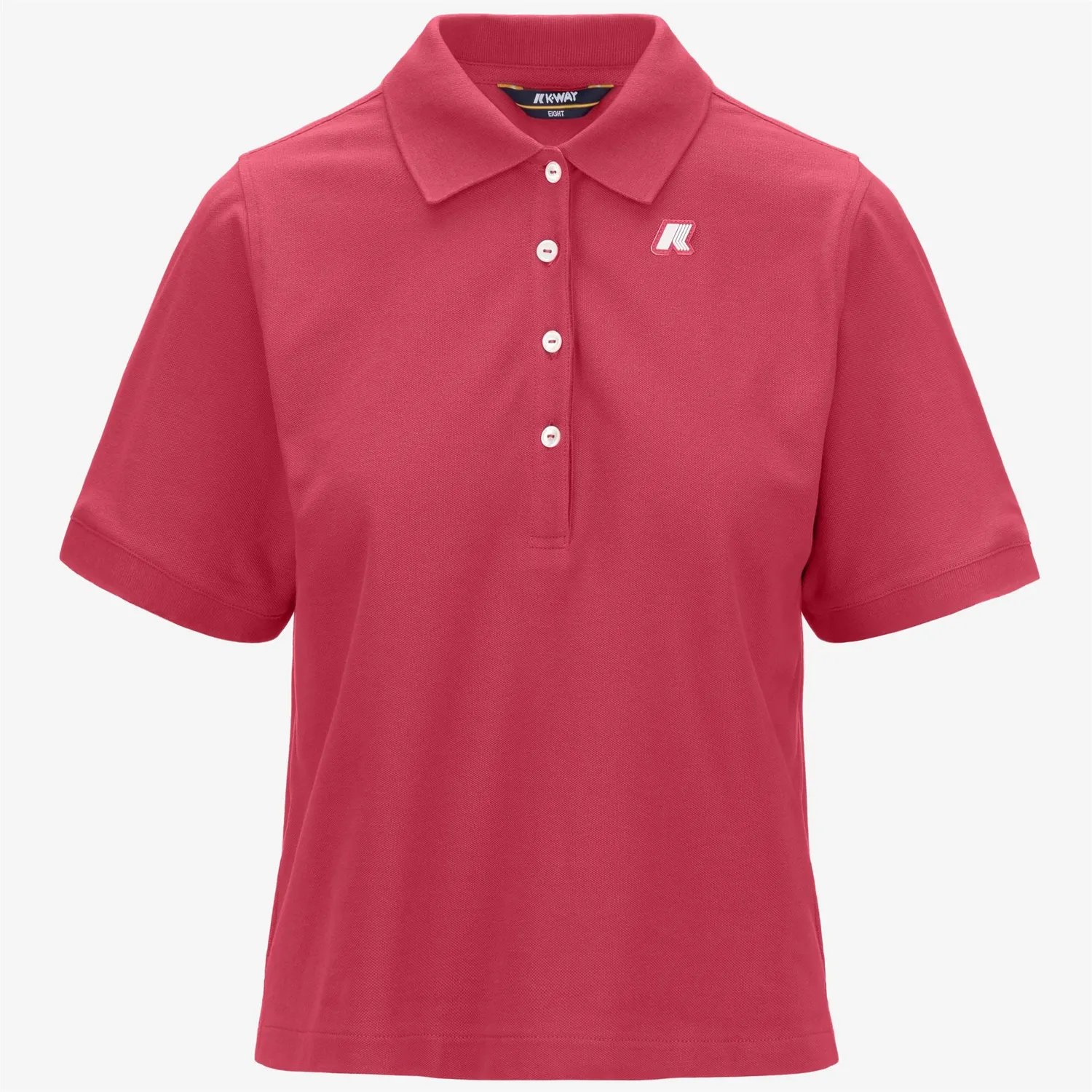 K-Way Liselle polo dama roz inchis bumbac stretch